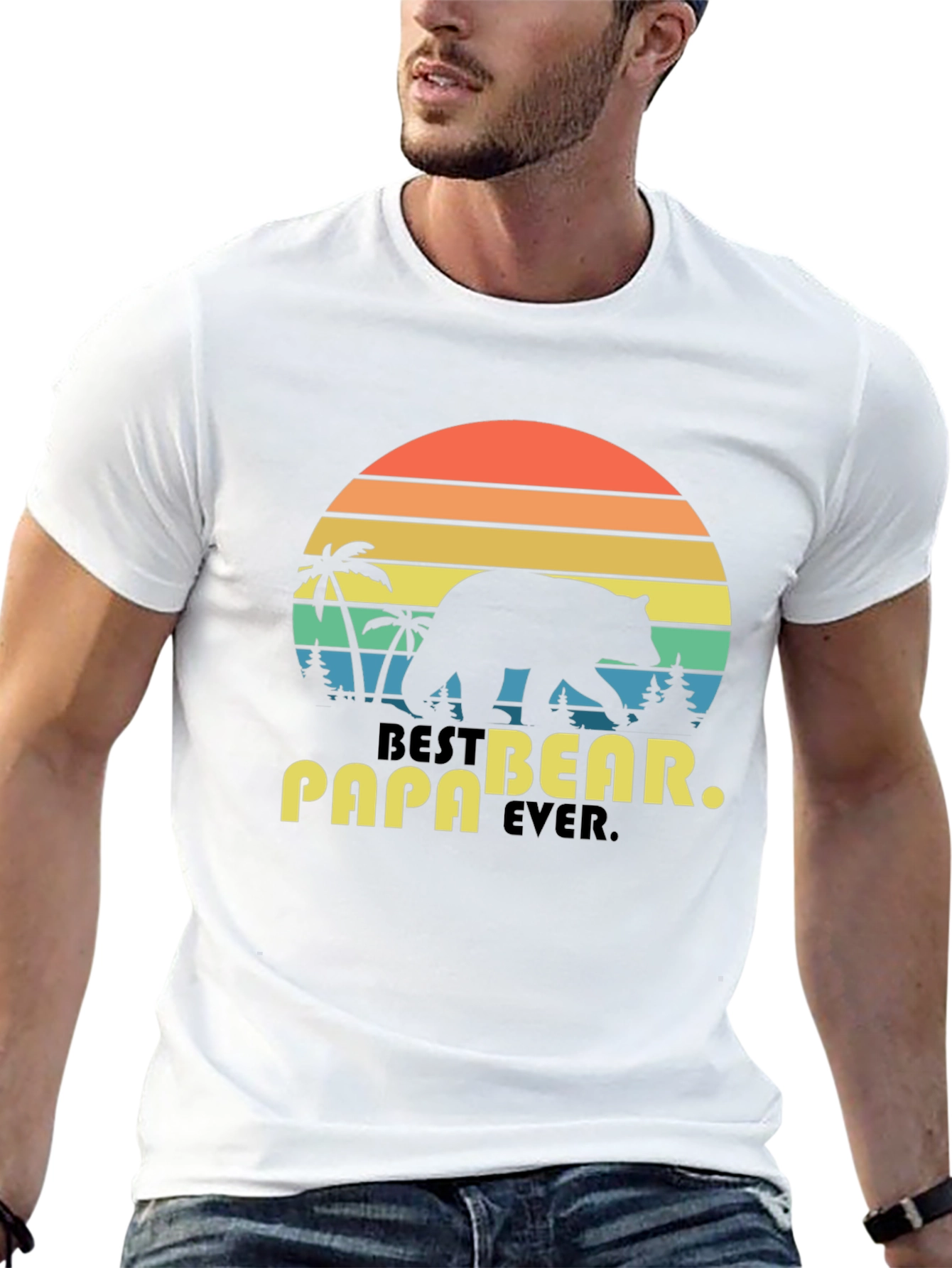 Best Papa Bear Ever T-Shirt - Fathers Day Gift
