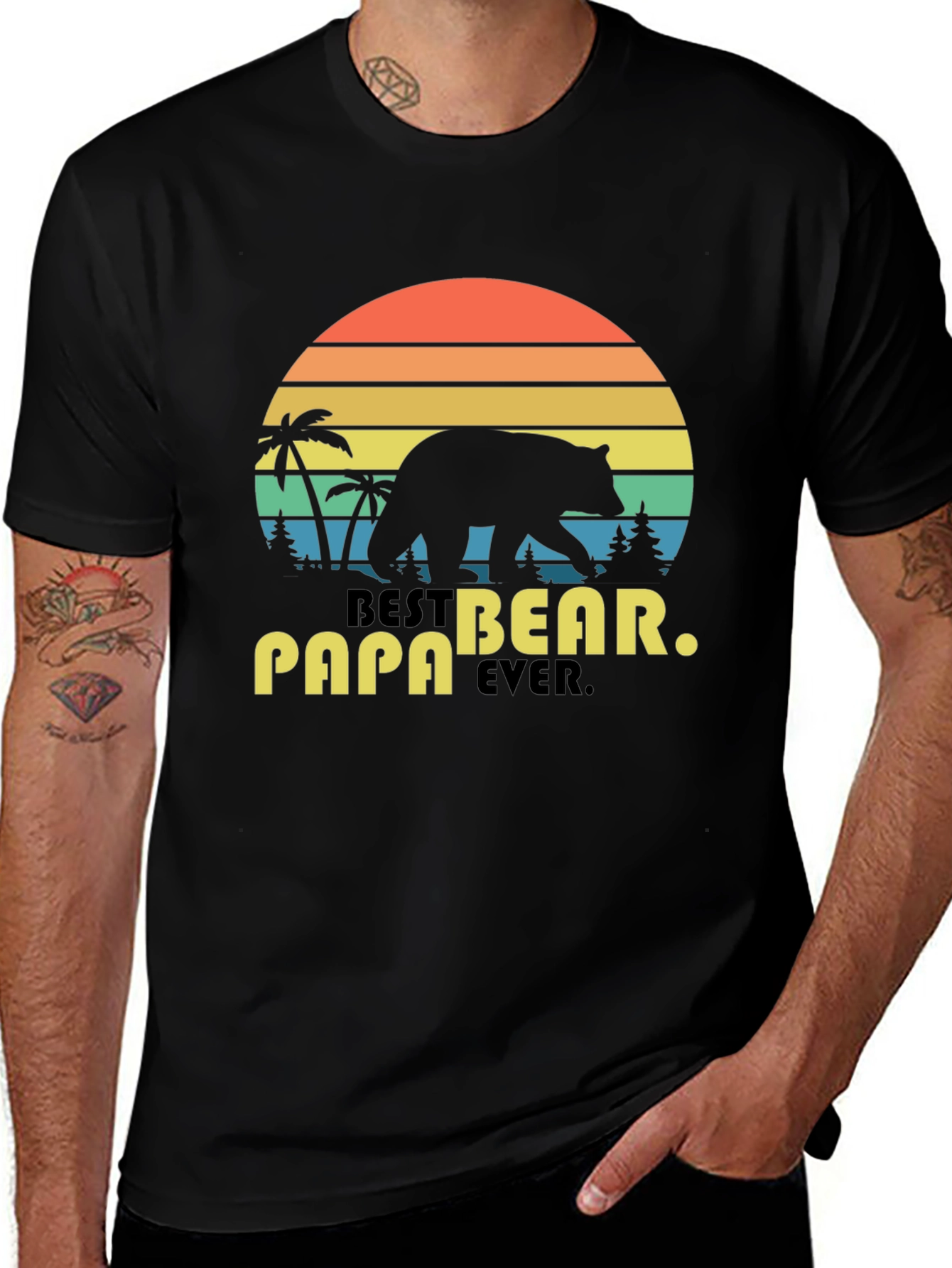 Best Papa Bear Ever T-Shirt - Fathers Day Gift