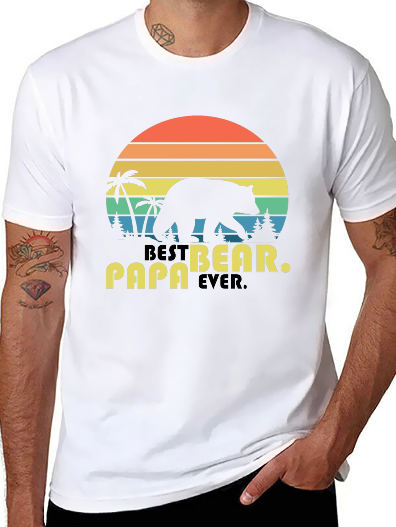 Best Papa Bear Ever T-Shirt - Fathers Day Gift