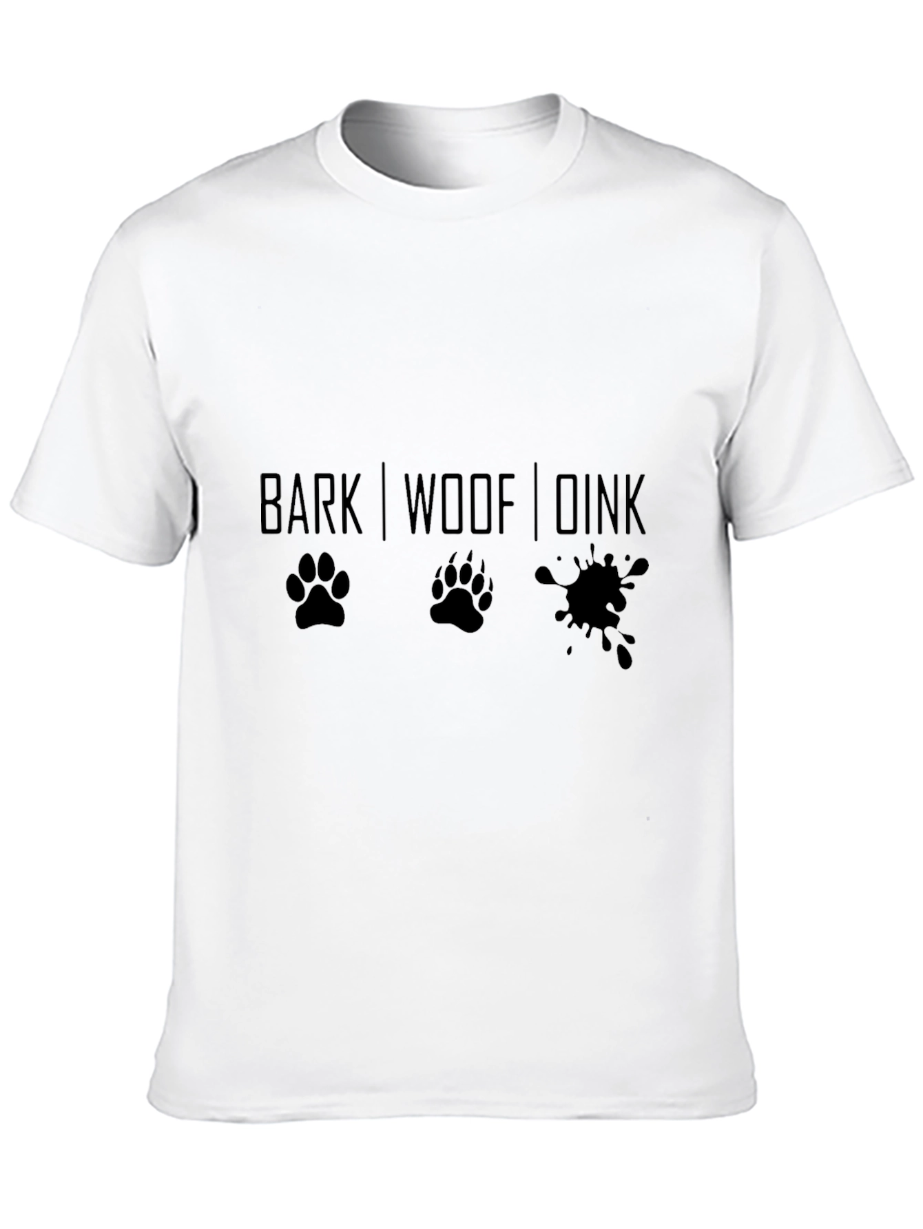 Dog Lovers Graphic Tee - Bark Woof Drink Design