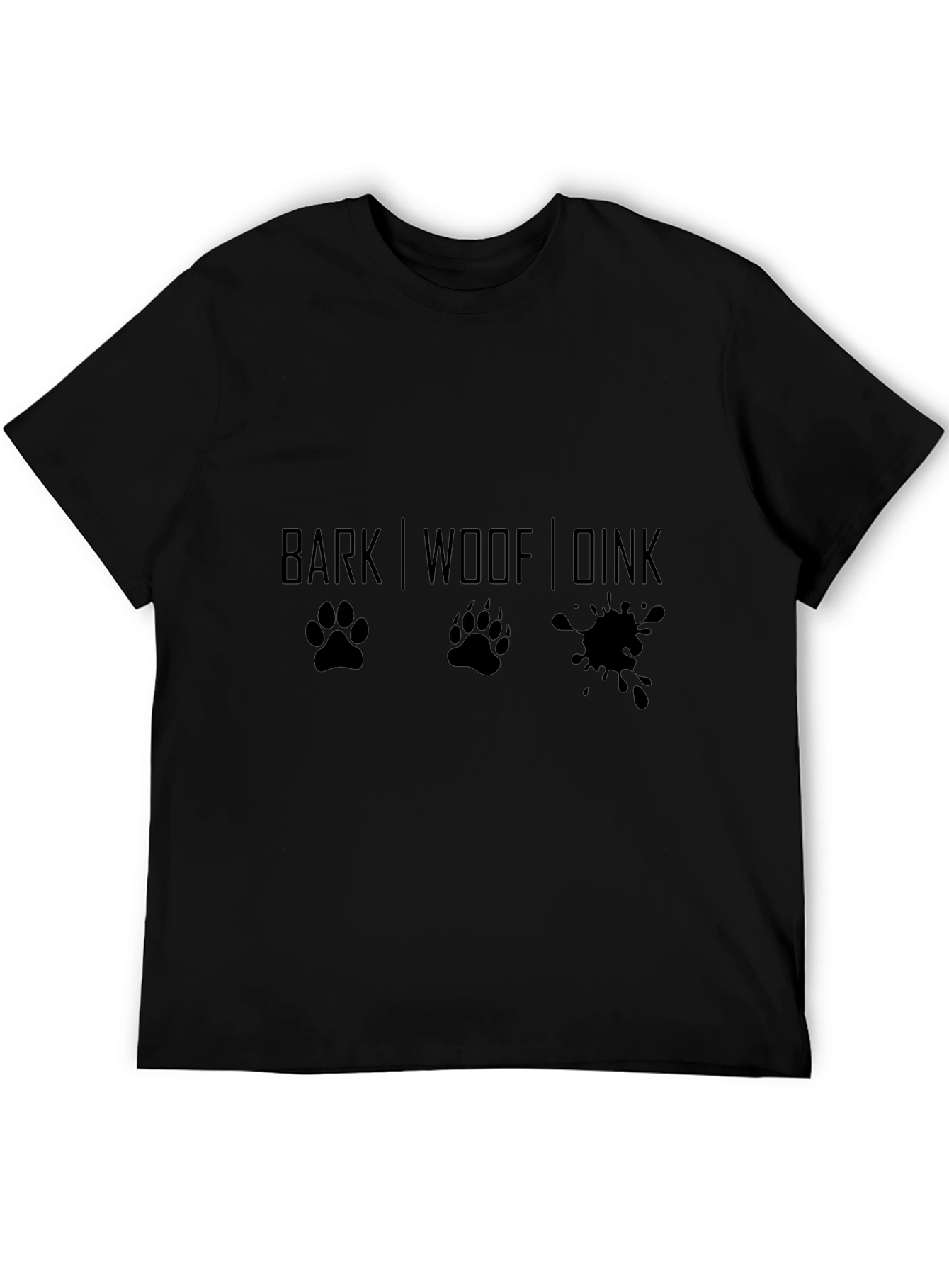 Dog Lovers Graphic Tee - Bark Woof Drink Design