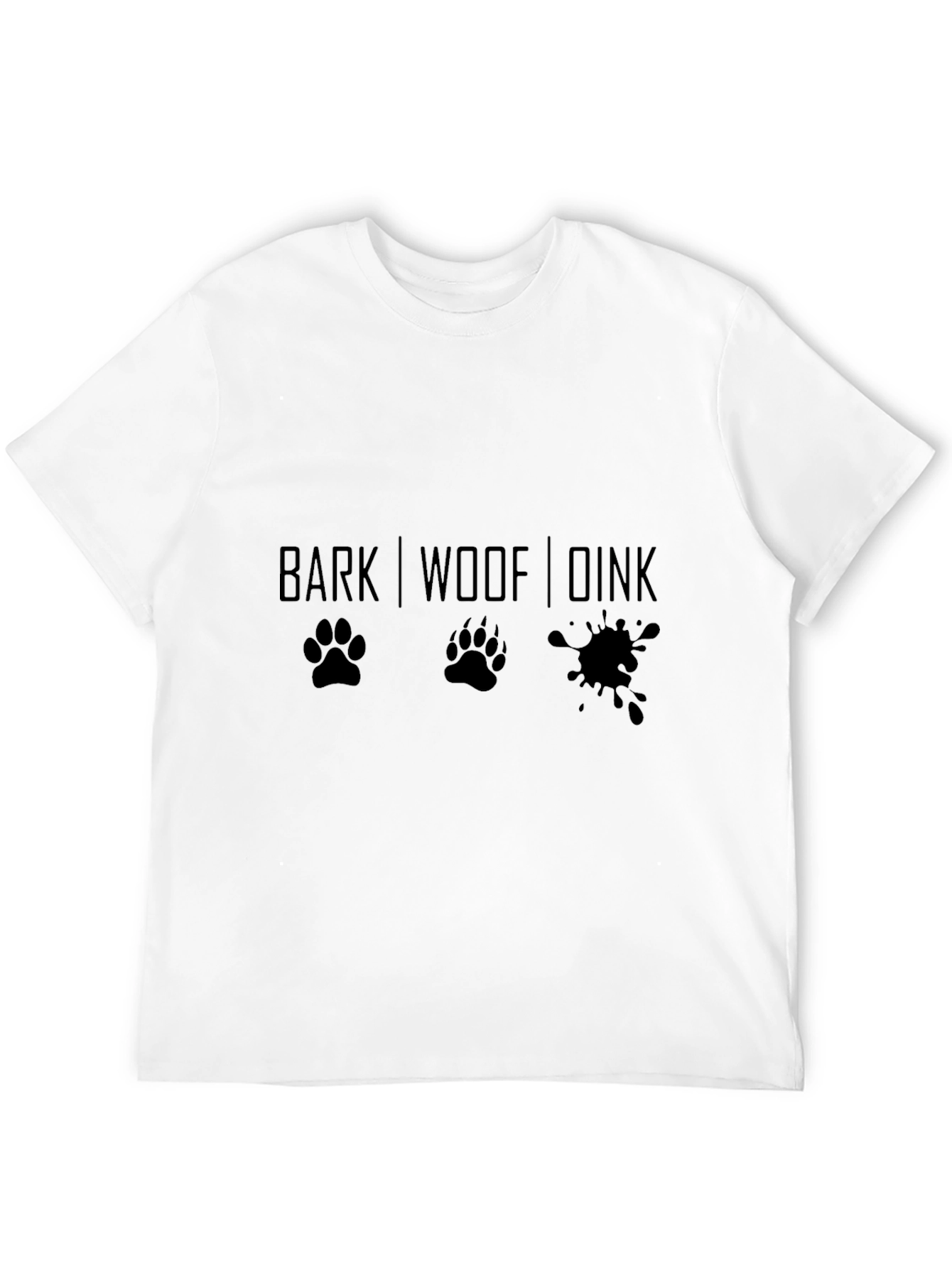 Dog Lovers Graphic Tee - Bark Woof Drink Design