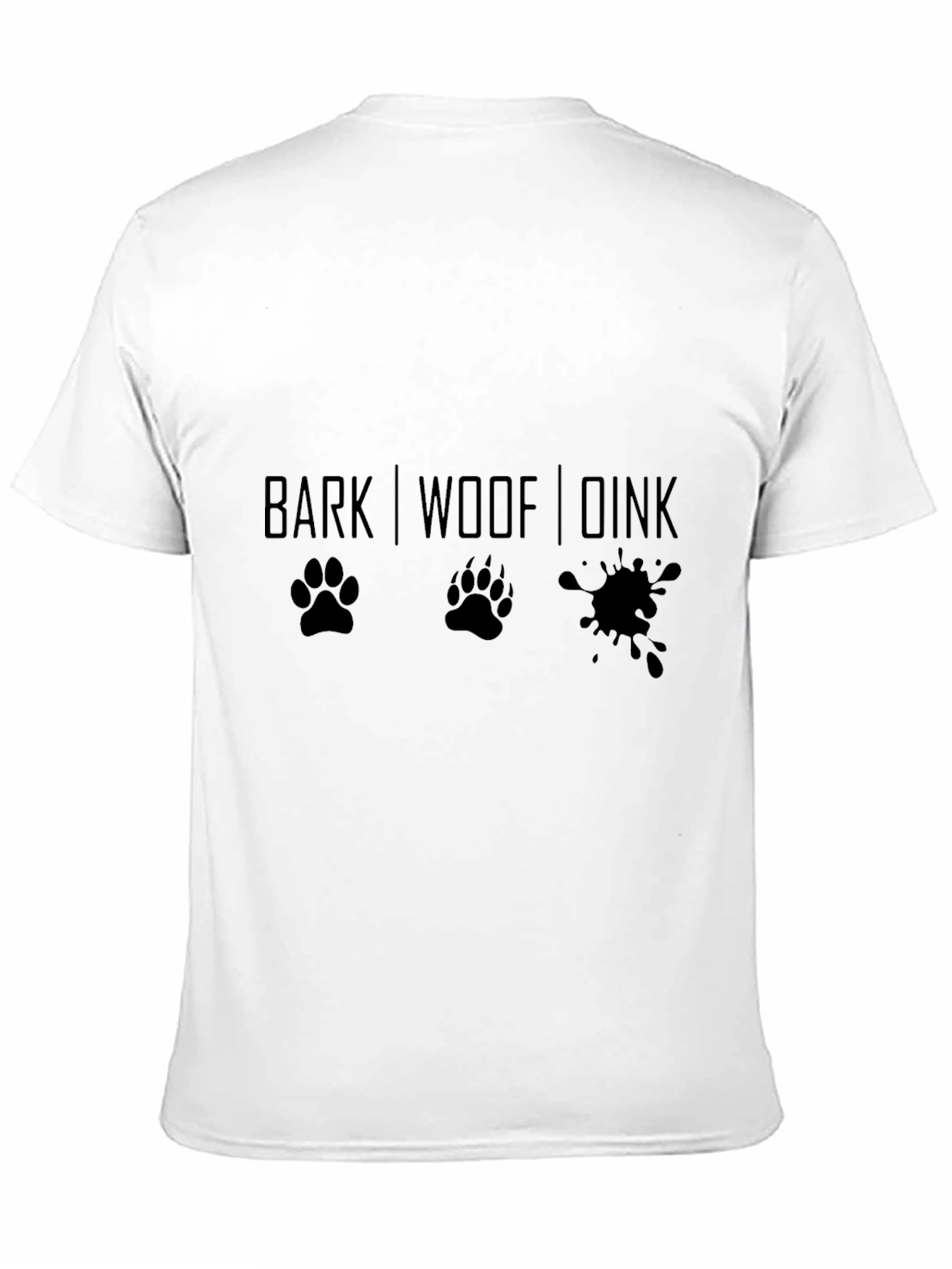 Dog Lovers Graphic Tee - Bark Woof Drink Design