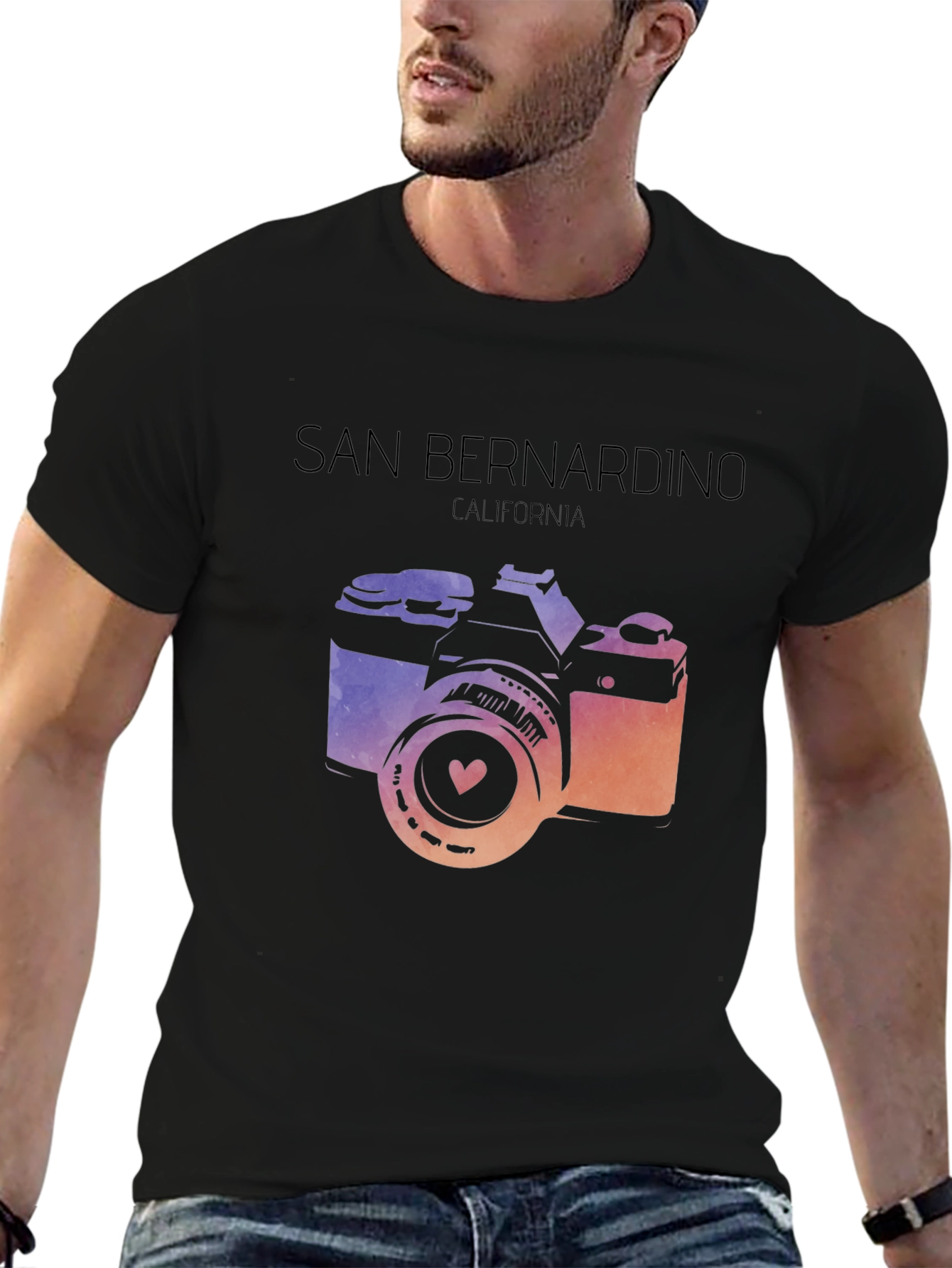 San Bernardino CA Camera Graphic T-Shirt
