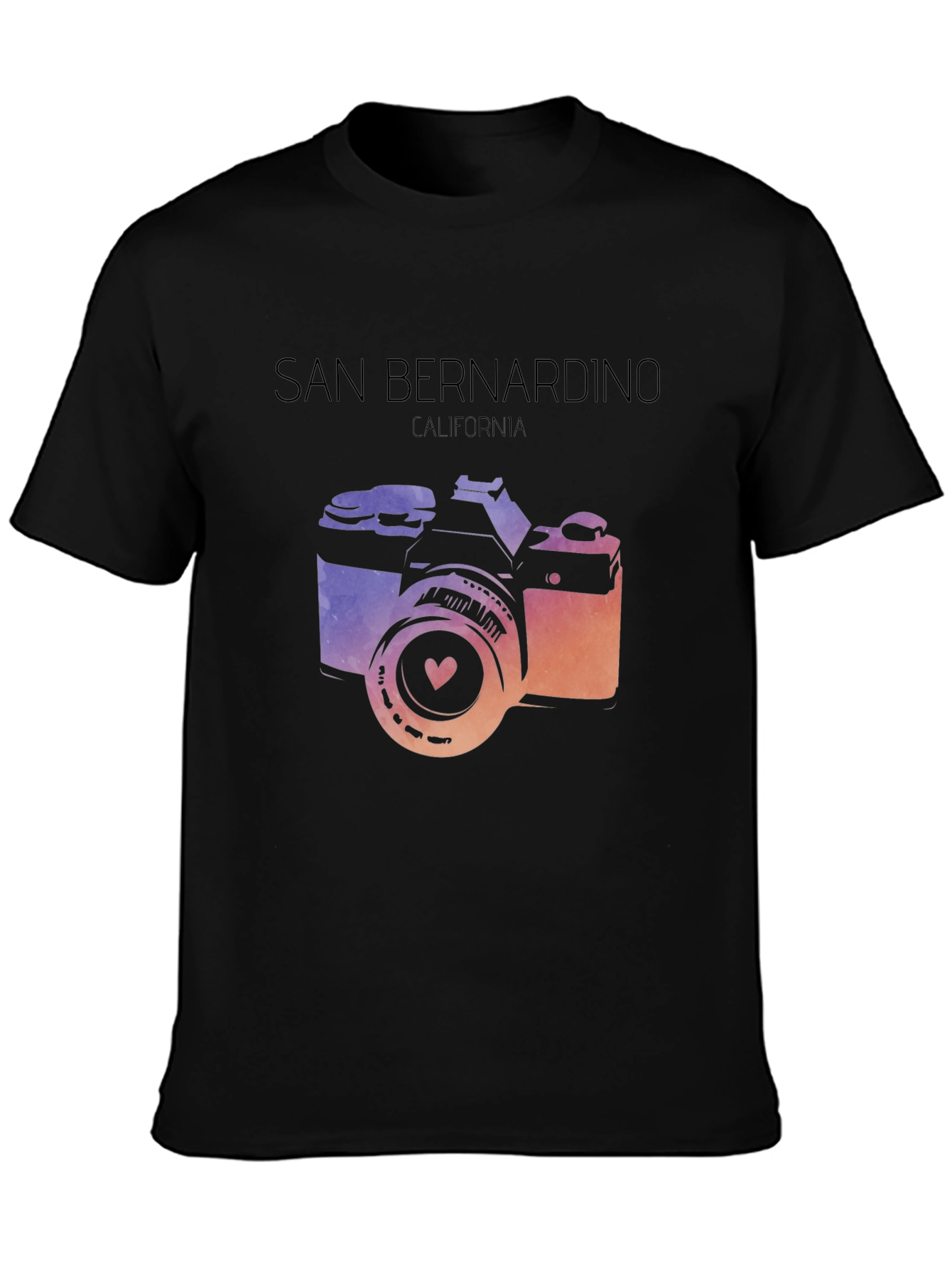 San Bernardino CA Camera Graphic T-Shirt