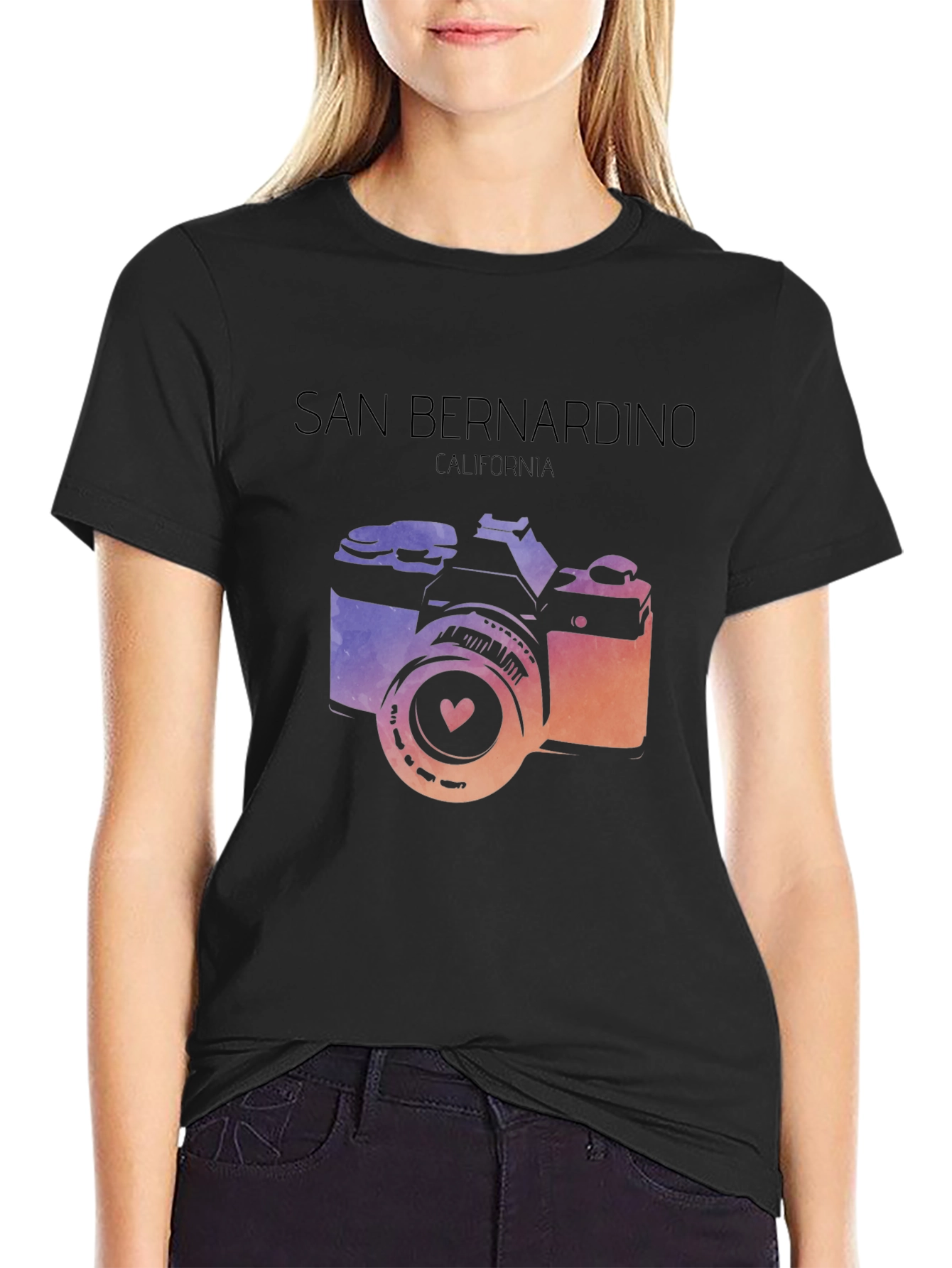 San Bernardino CA Camera Graphic T-Shirt