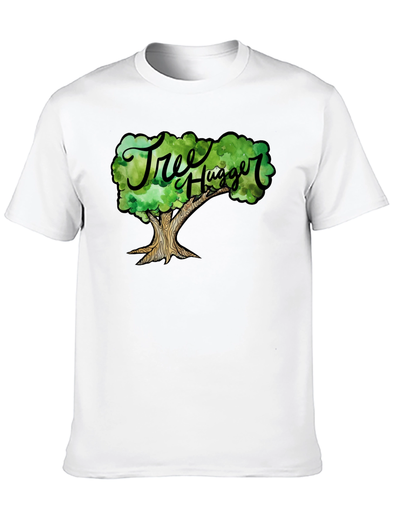 Tree Hugger Graphic T-Shirt - Black Cotton Tee