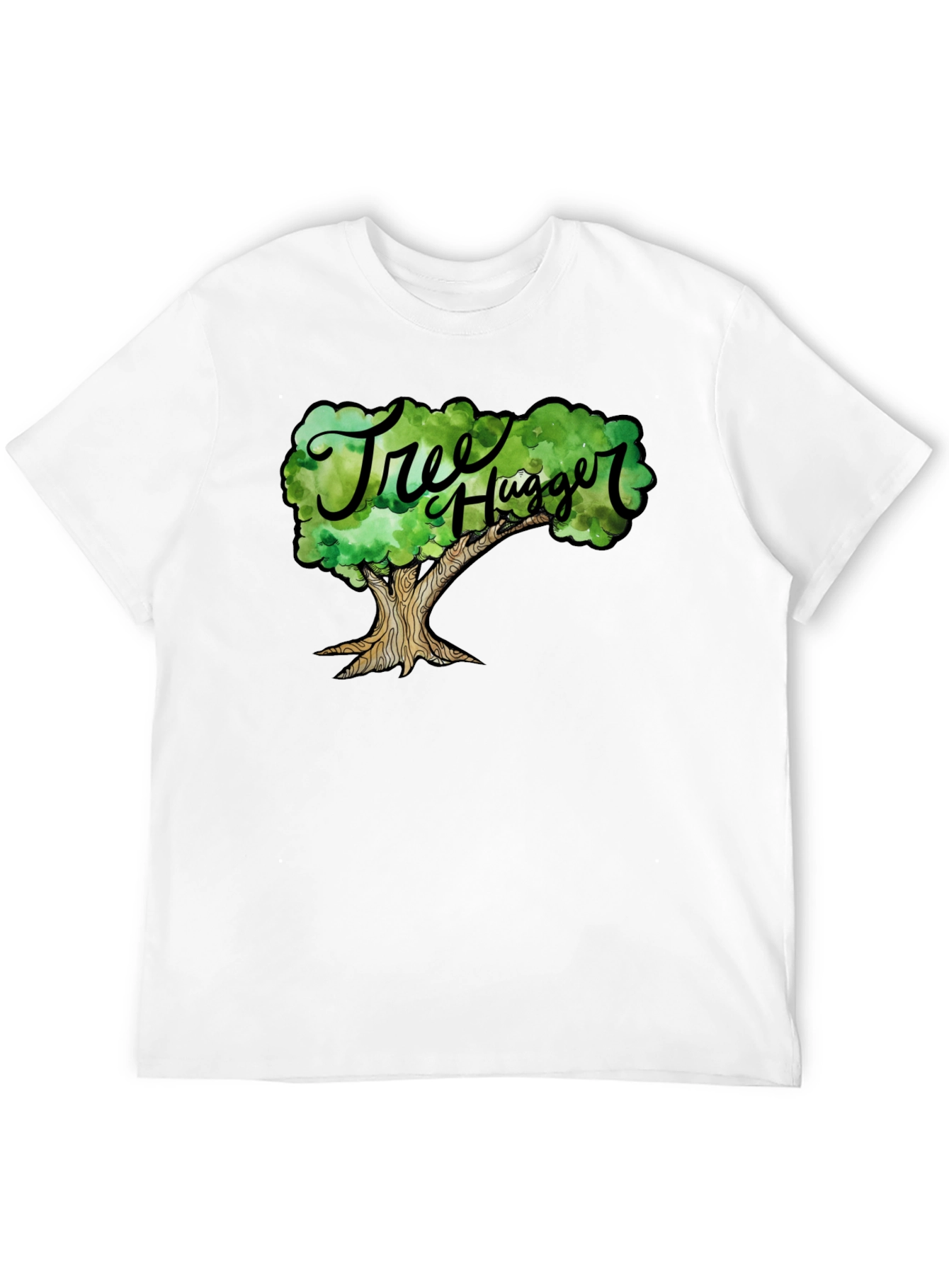 Tree Hugger Graphic T-Shirt - Black Cotton Tee