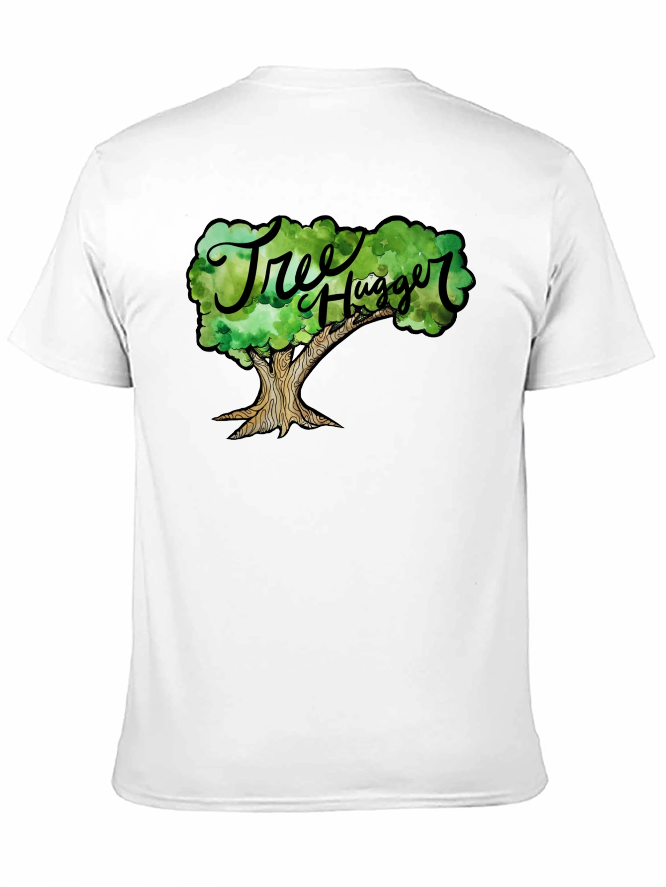 Tree Hugger Graphic T-Shirt - Black Cotton Tee