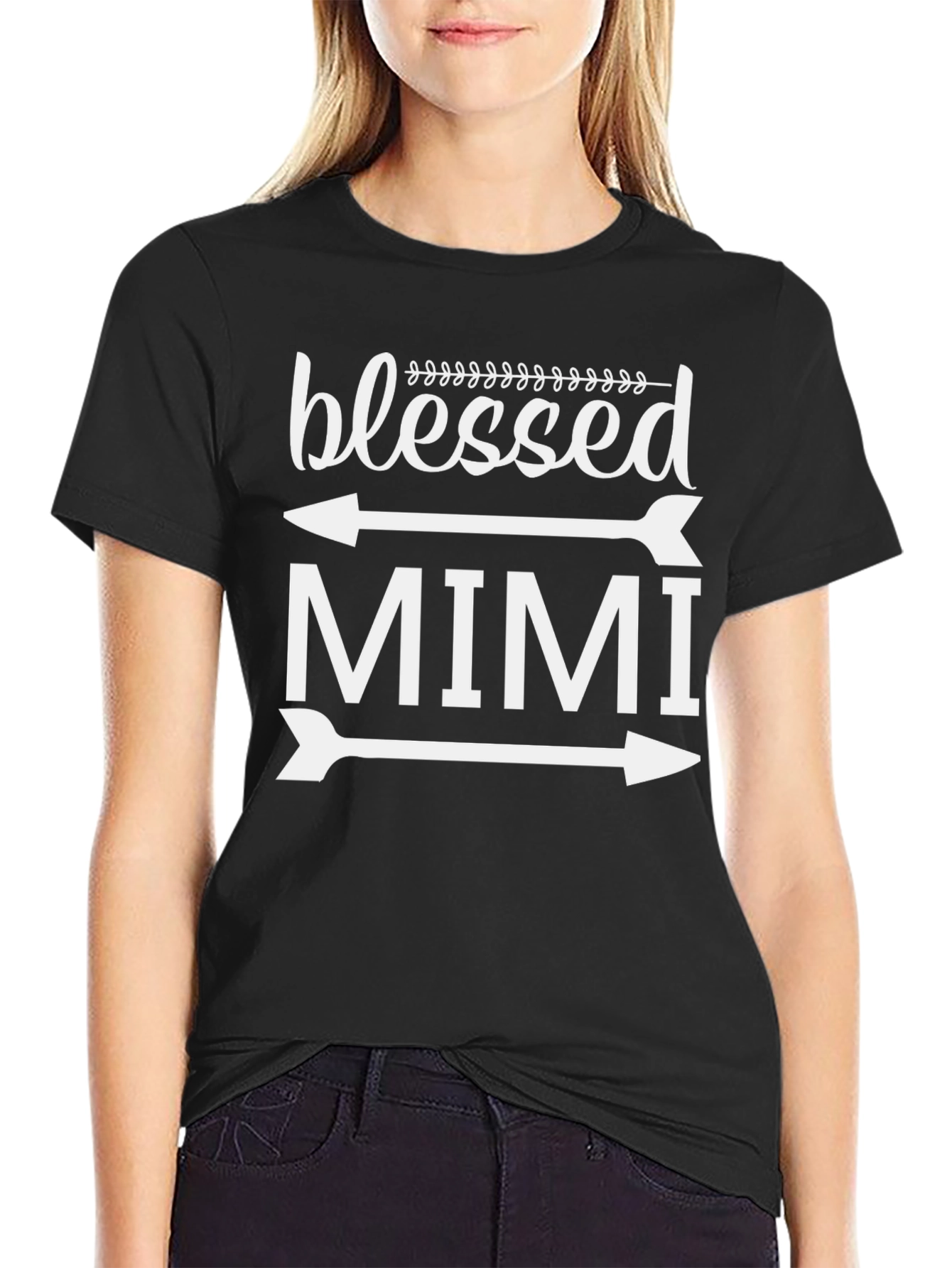 Blessed Mimi Arrow Graphic T-Shirt