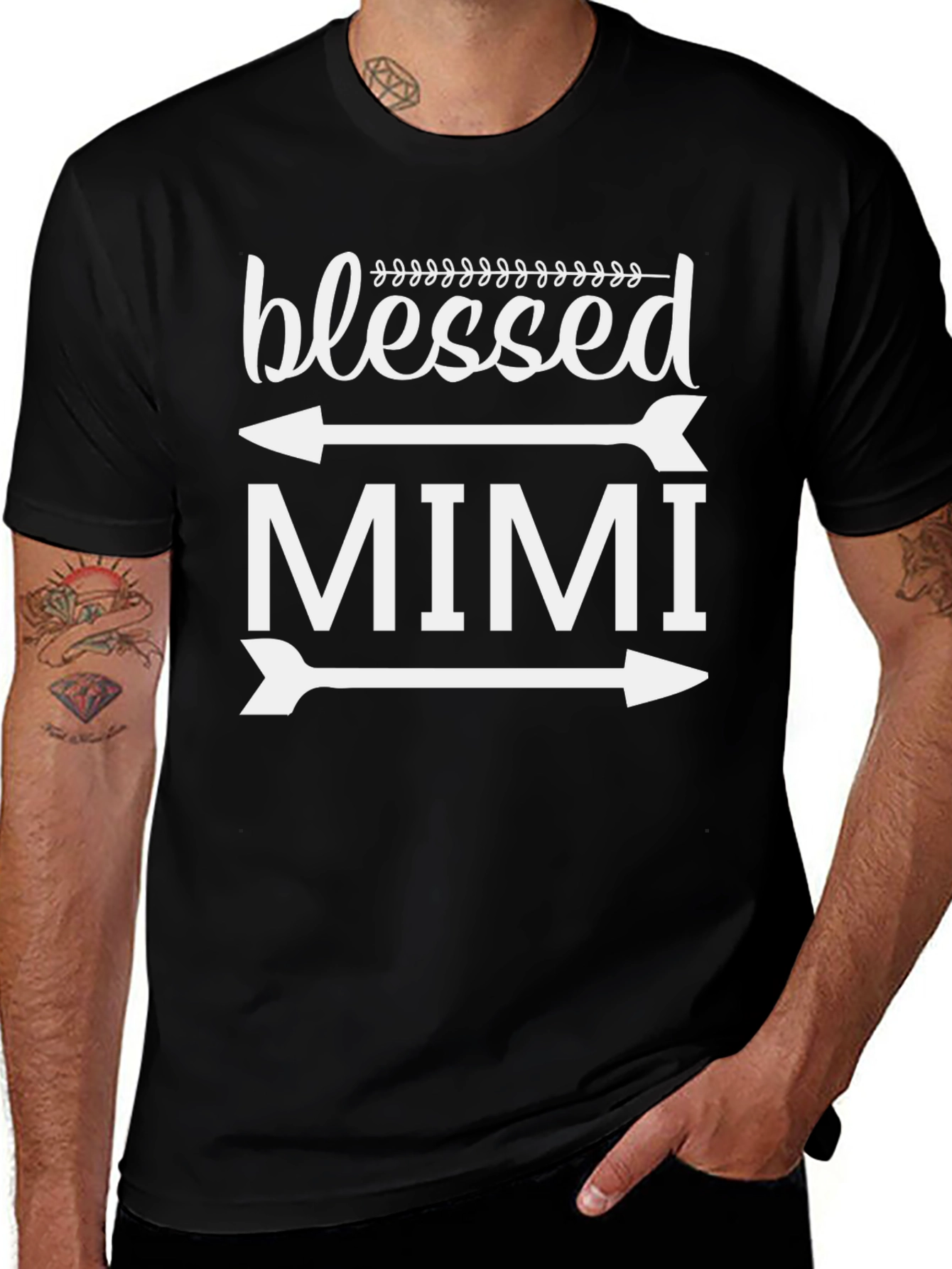 Blessed Mimi Arrow Graphic T-Shirt
