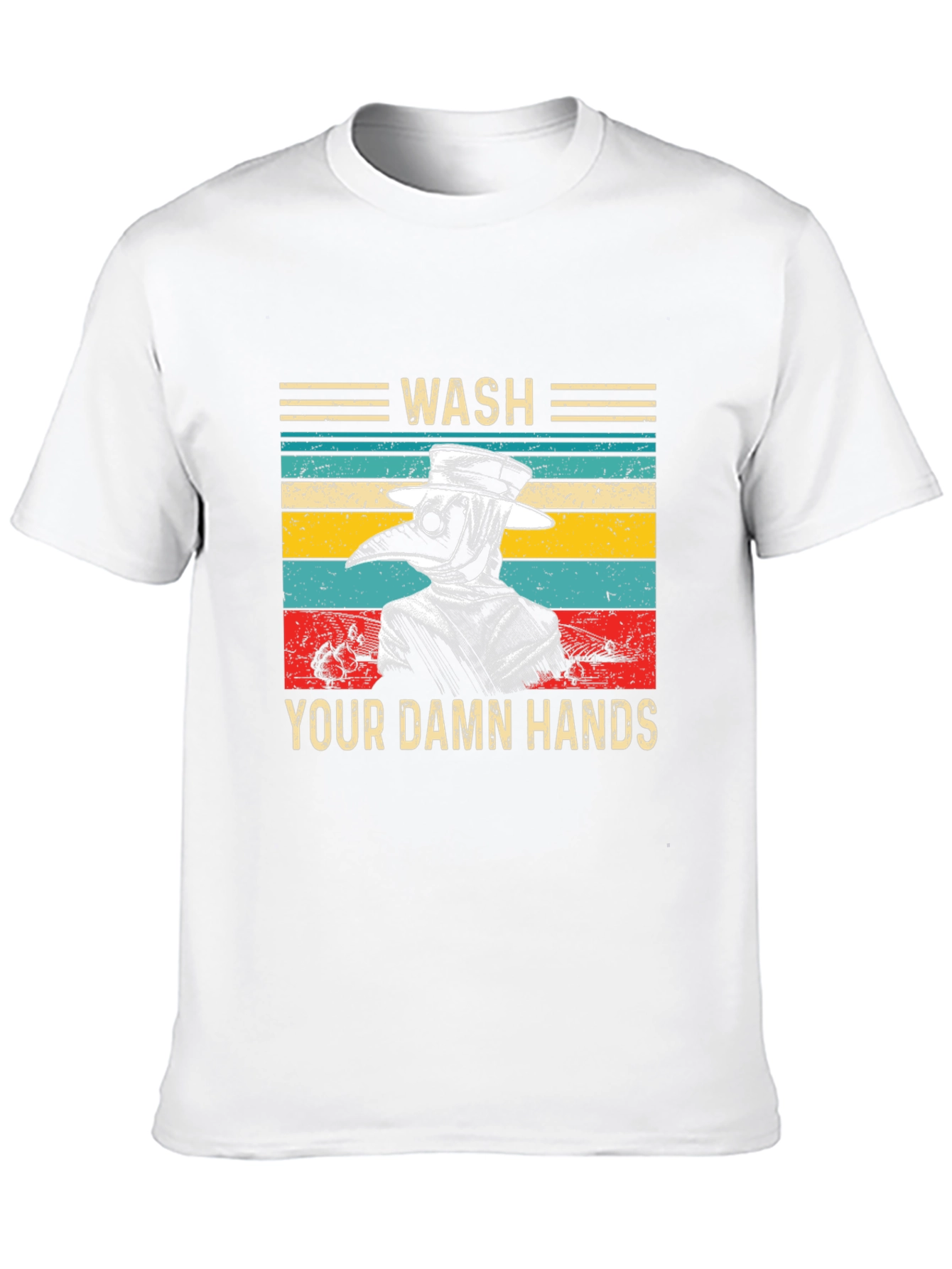 Wash Your Damn Hands Plague Doctor T-Shirt