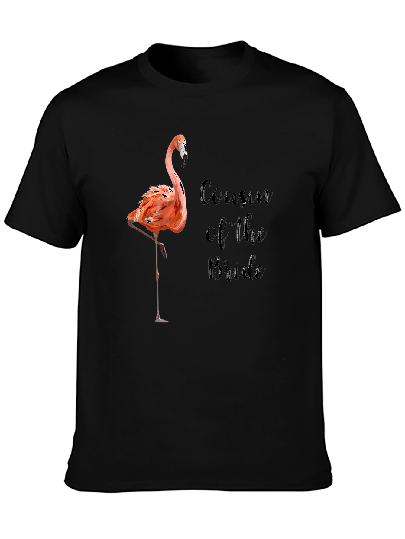 Cousin of the Bride Flamingo T-Shirt