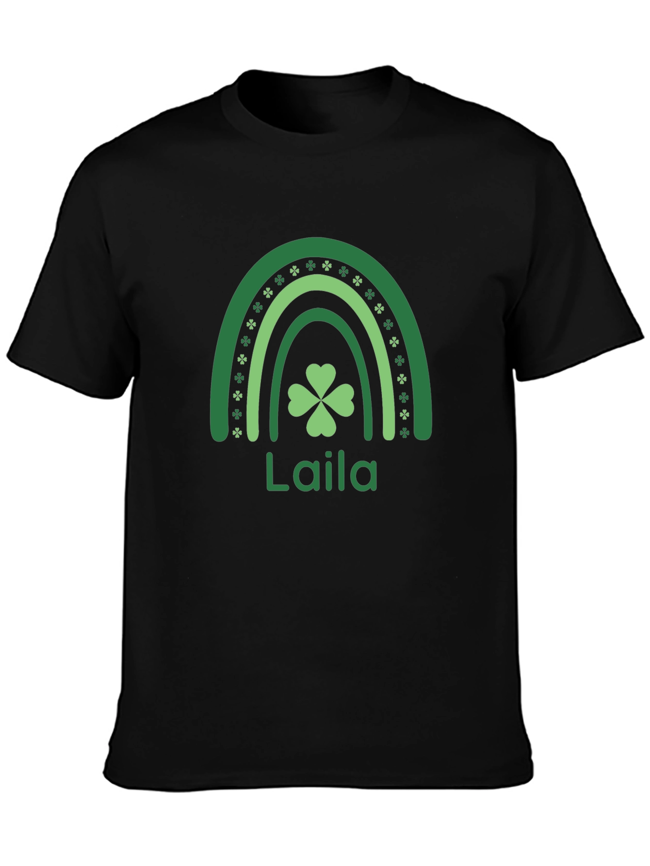 Personalized St. Patricks Day Shamrock Rainbow T-Shirt