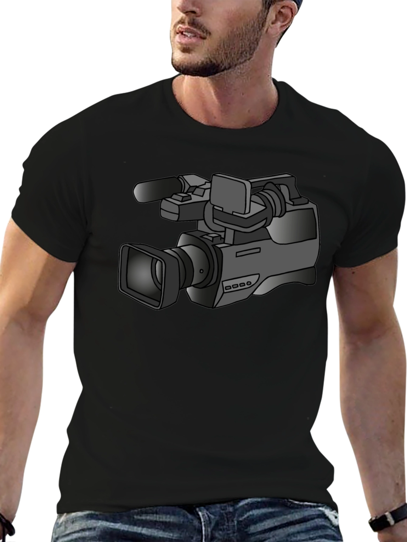Camera Graphic Tee - Black