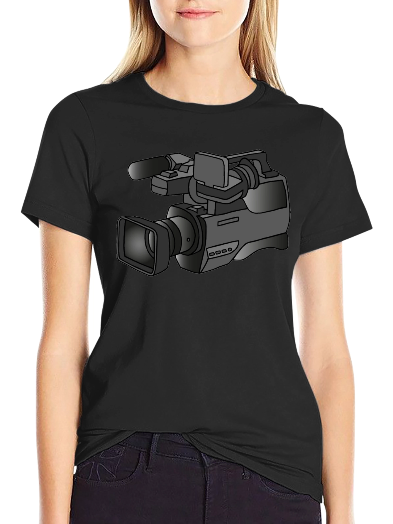 Camera Graphic Tee - Black