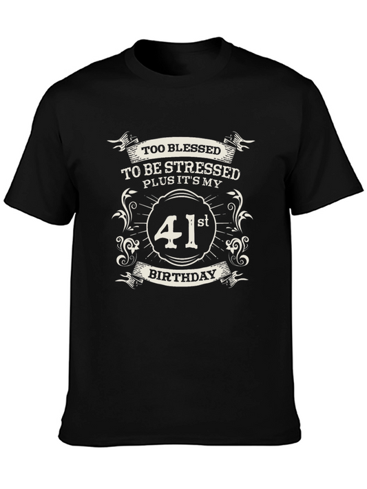 41st Birthday Blessed Graphic Tee
