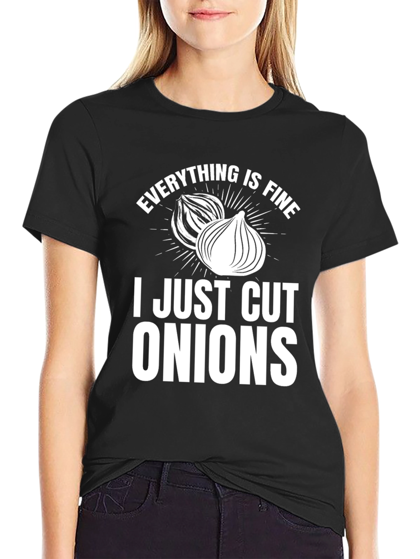 Funny Onion T-Shirt - Everything Is Fine