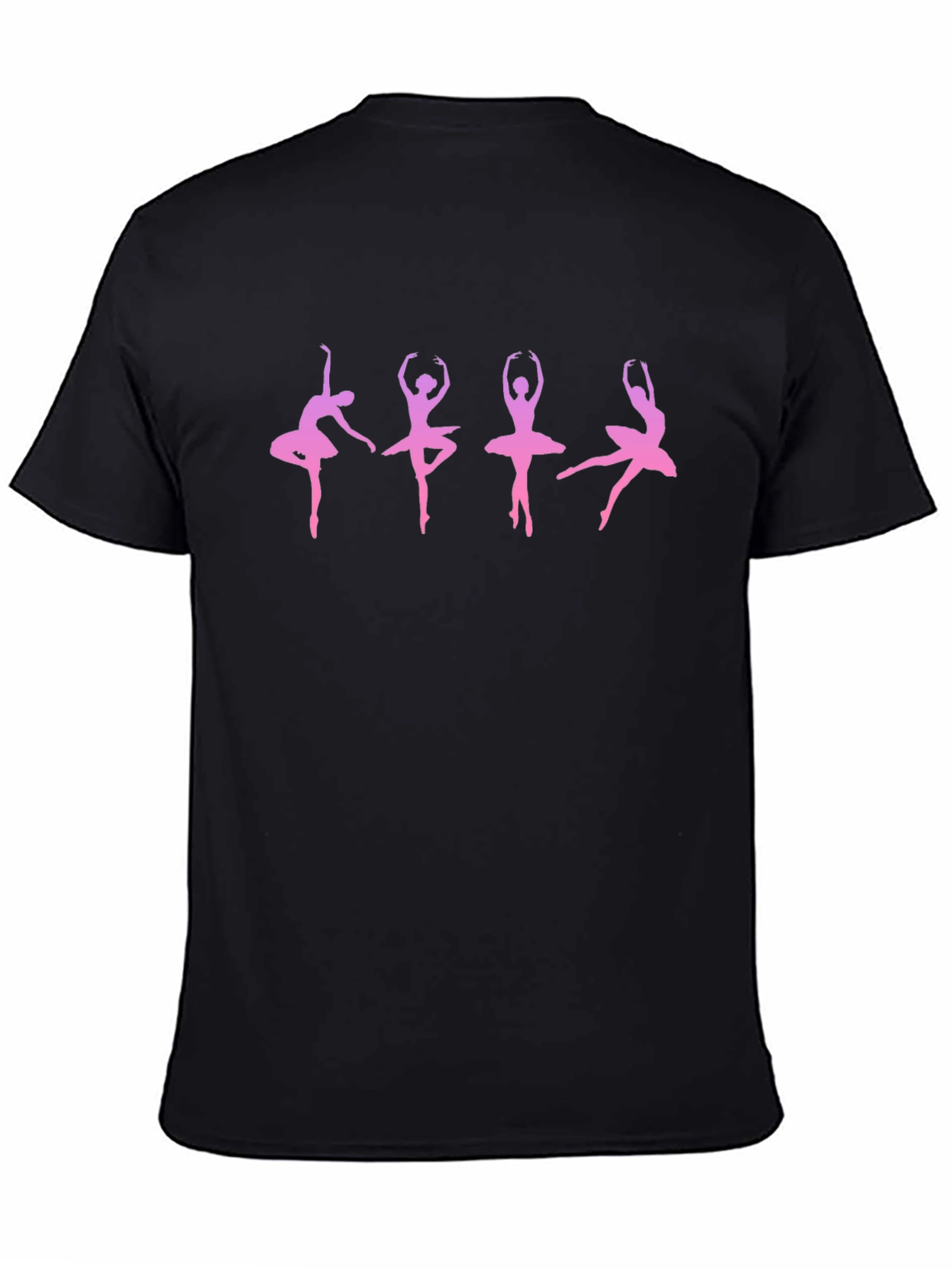 Ballerina Silhouette Graphic Tee - Black