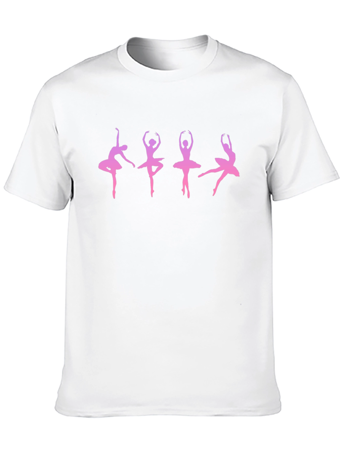 Ballerina Silhouette Graphic Tee - Black