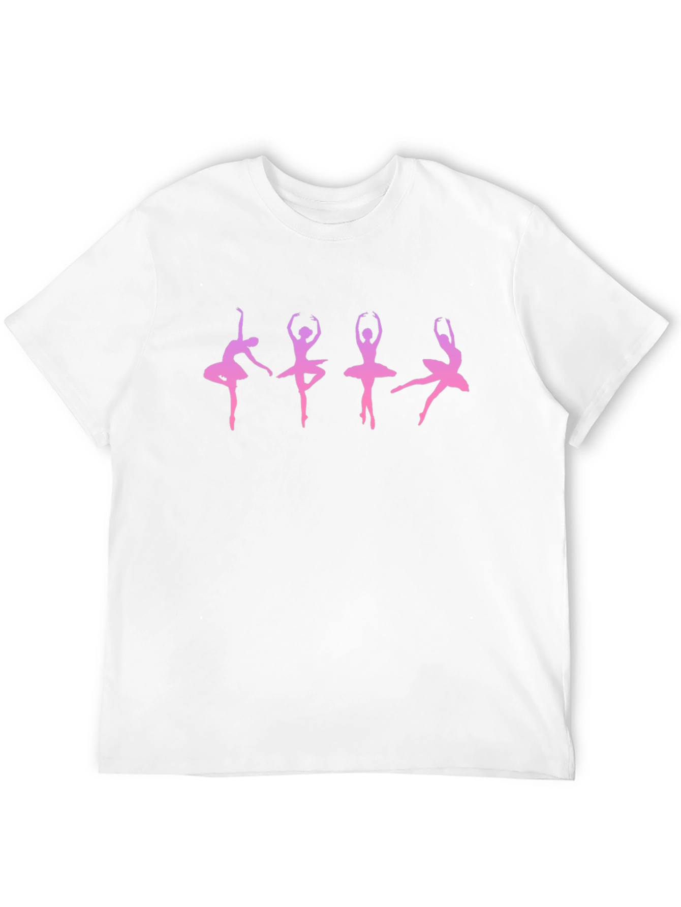 Ballerina Silhouette Graphic Tee - Black
