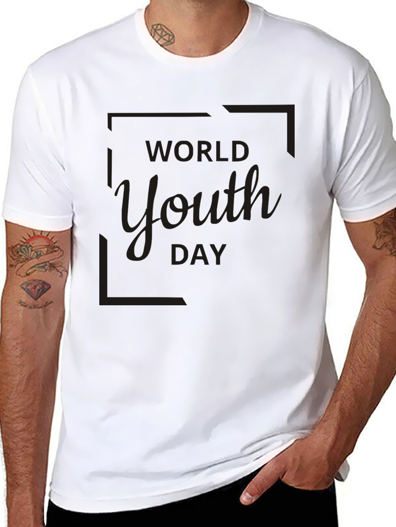 World Youth Day Black T-Shirt