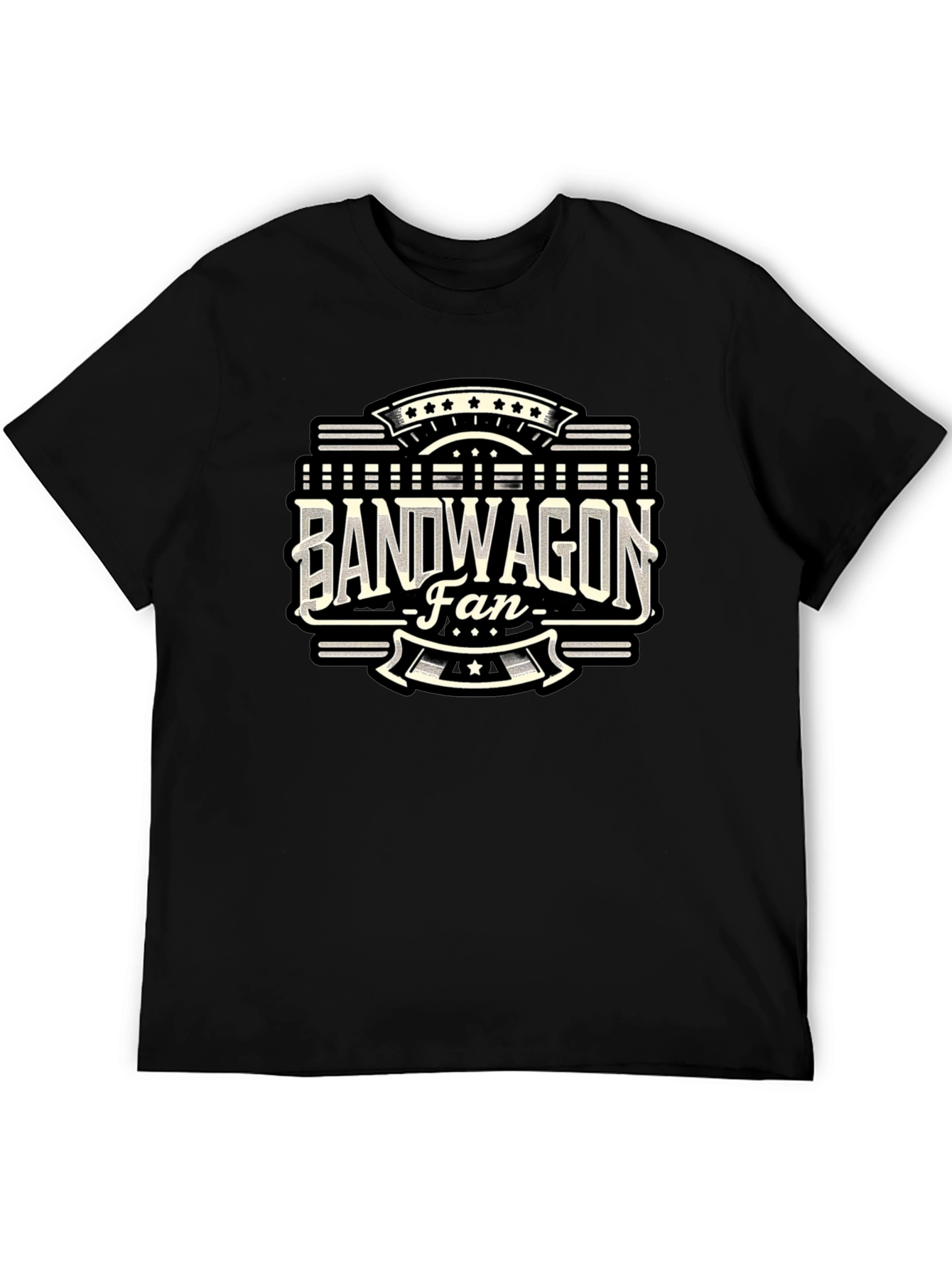 Bandwagon Fan Graphic T-Shirt - Black