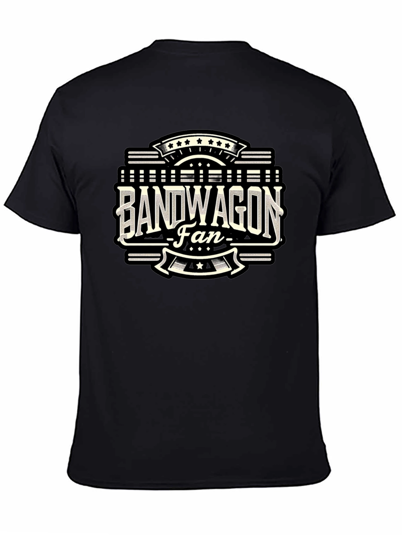 Bandwagon Fan Graphic T-Shirt - Black