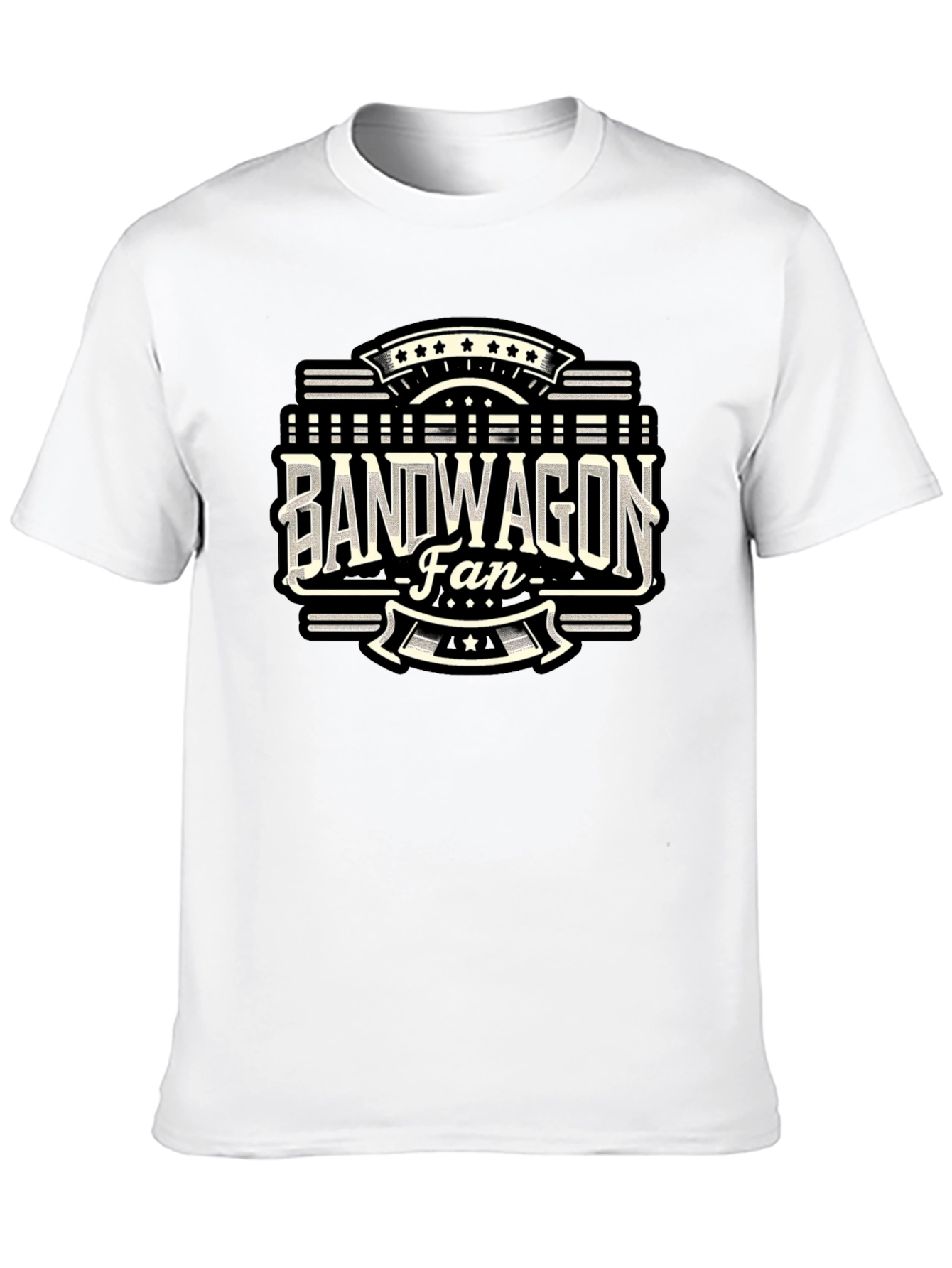 Bandwagon Fan Graphic T-Shirt - Black