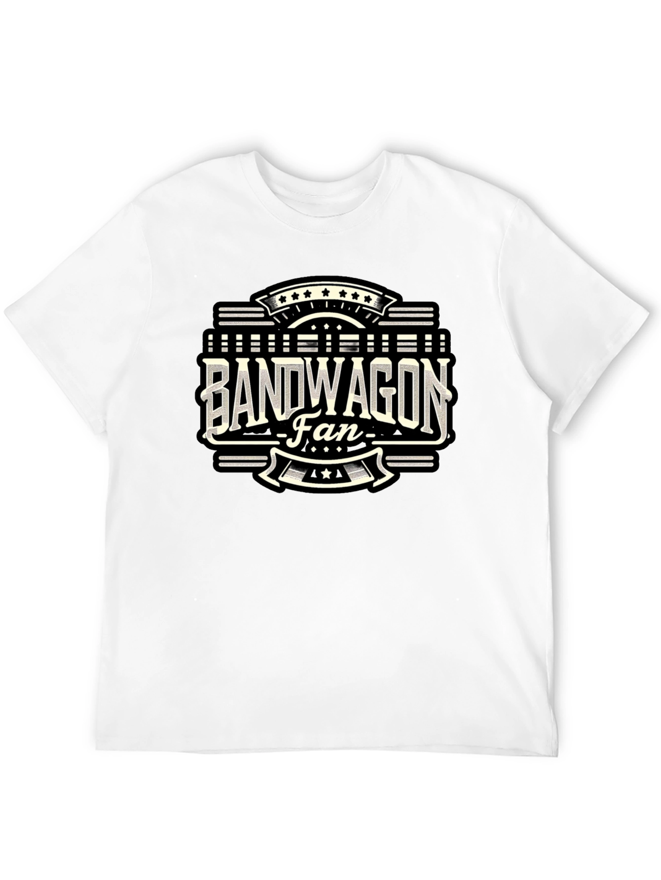 Bandwagon Fan Graphic T-Shirt - Black