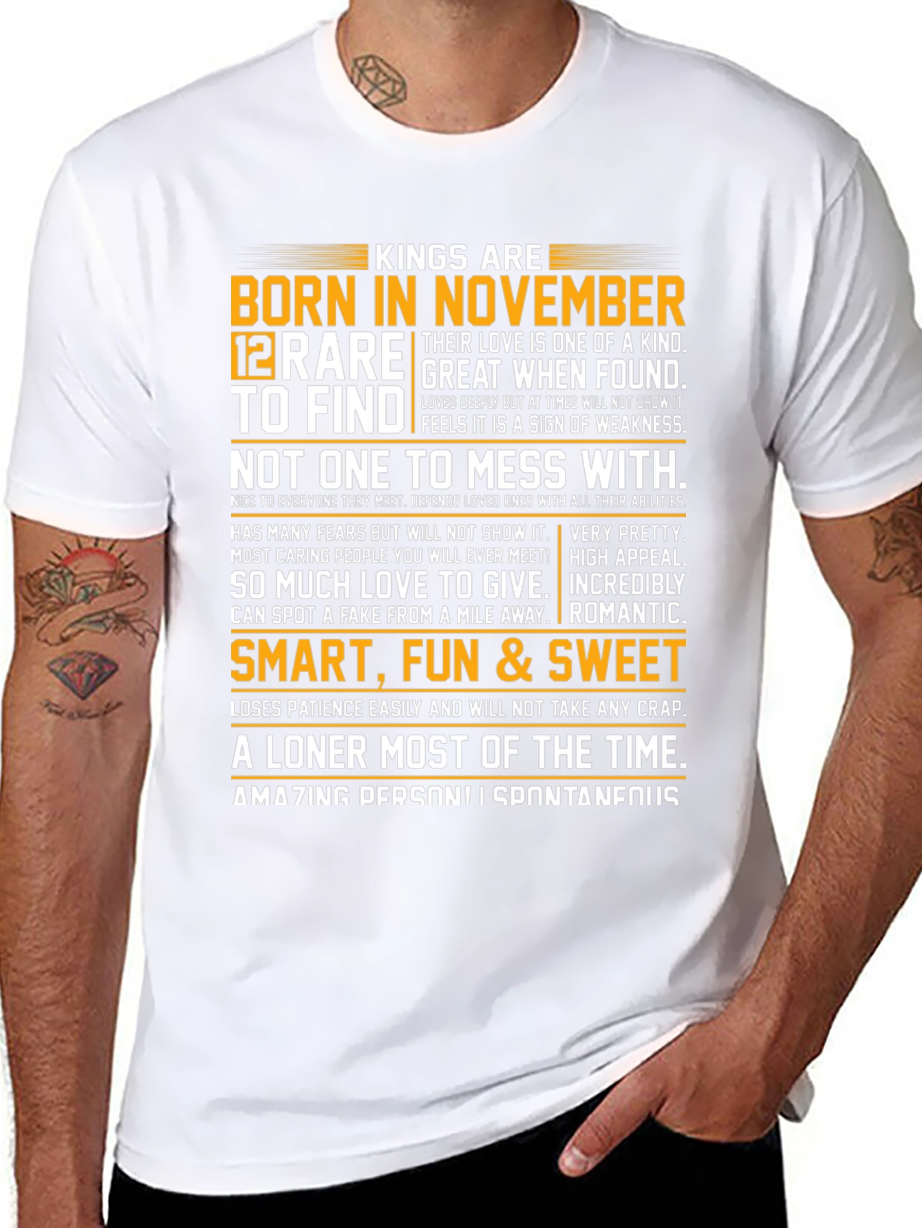 Kings Born in November Graphic Tee