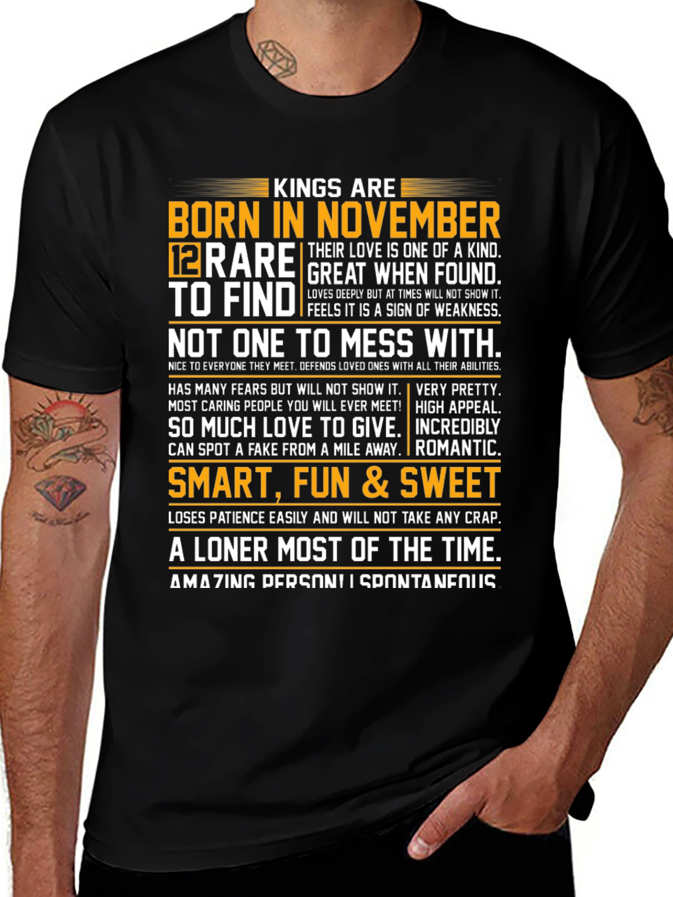 Kings Born in November Graphic Tee