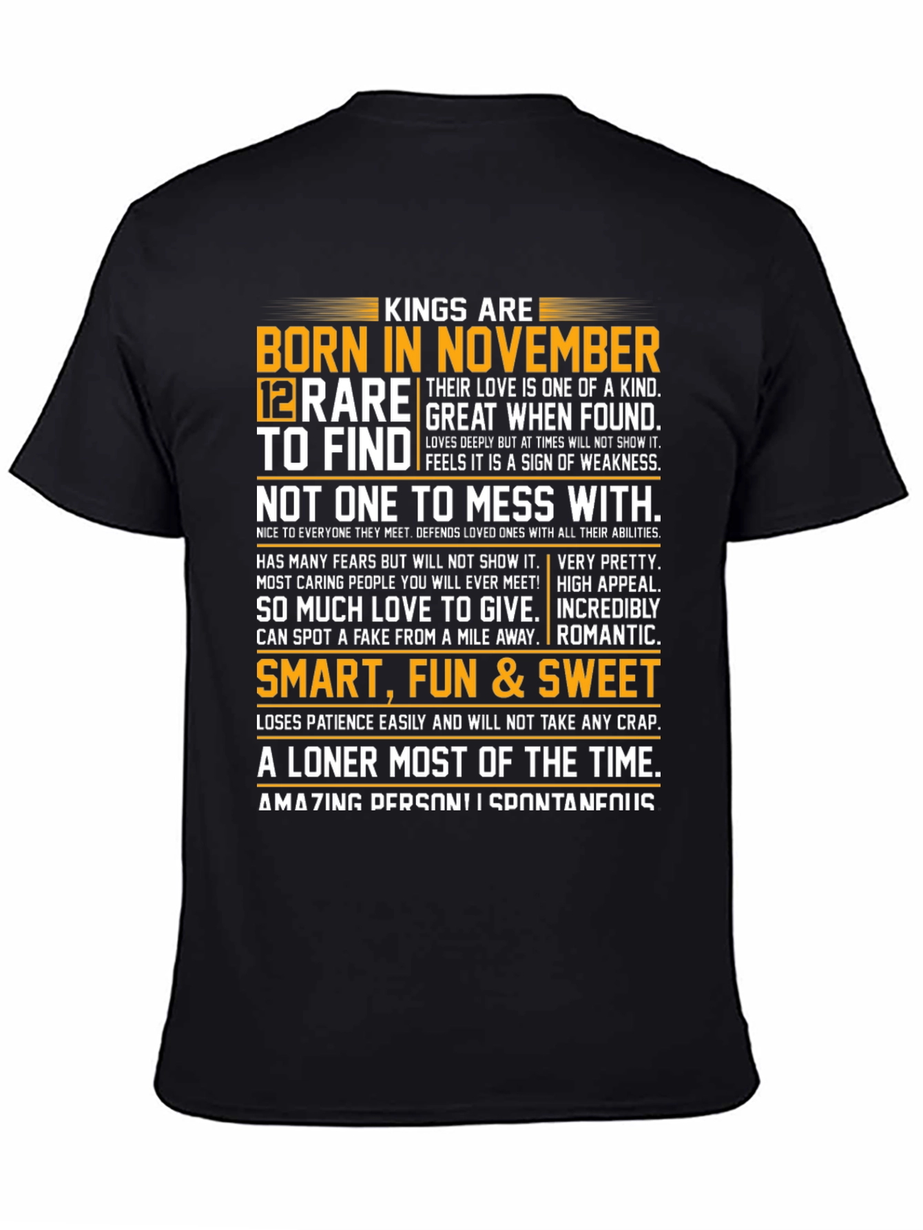 Kings Born in November Graphic Tee