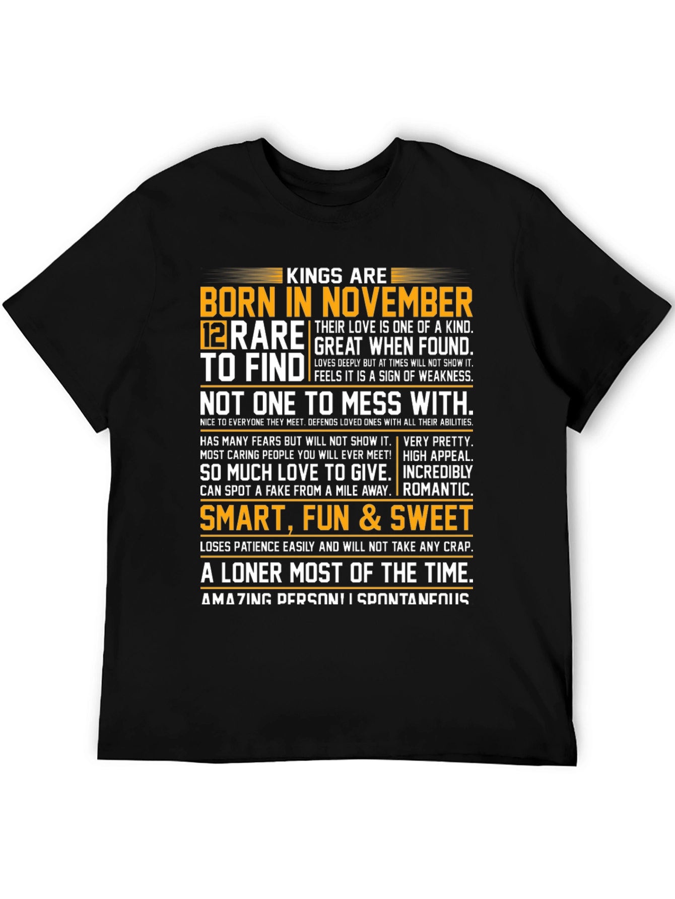 Kings Born in November Graphic Tee