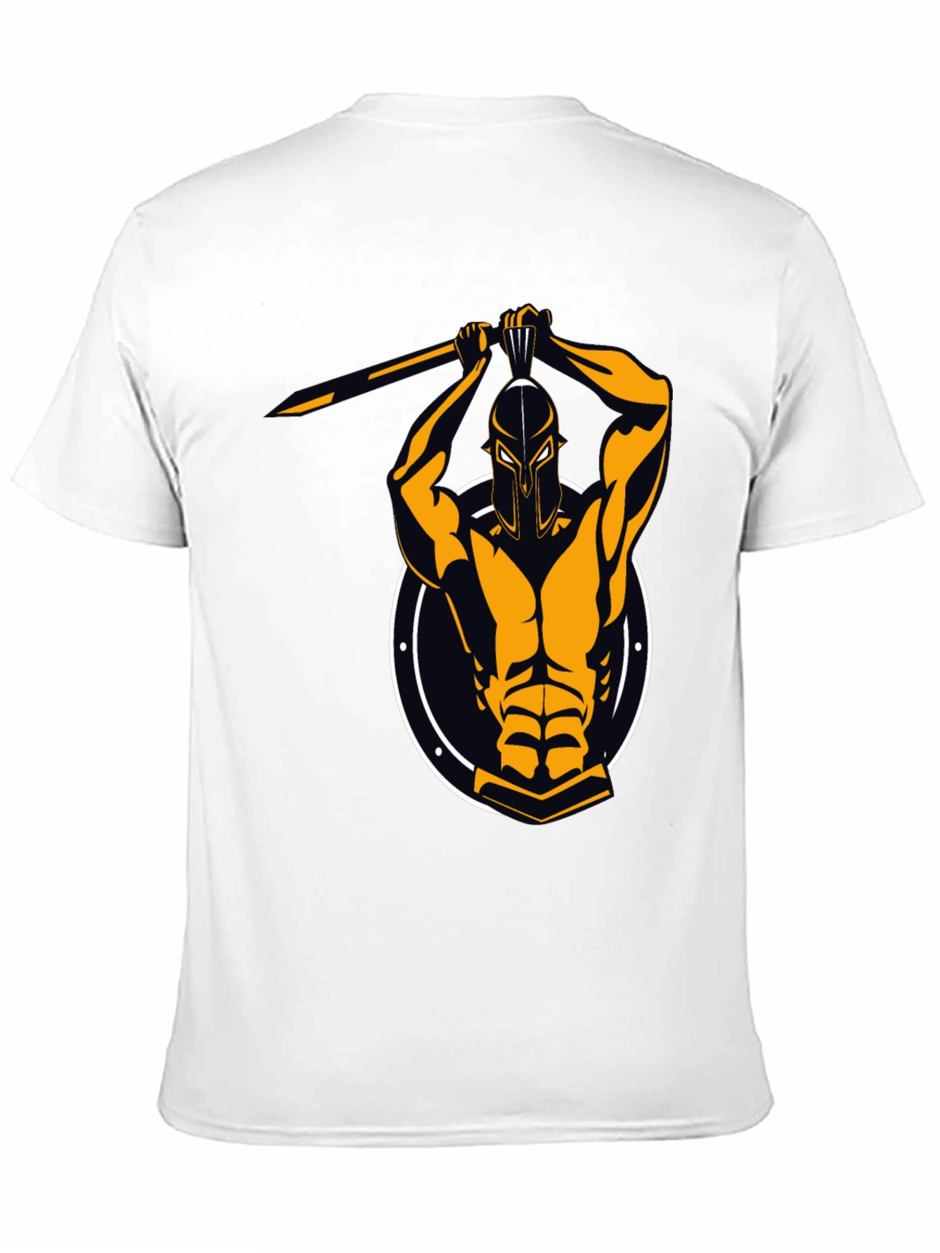 Spartan Warrior Graphic Tee - Black