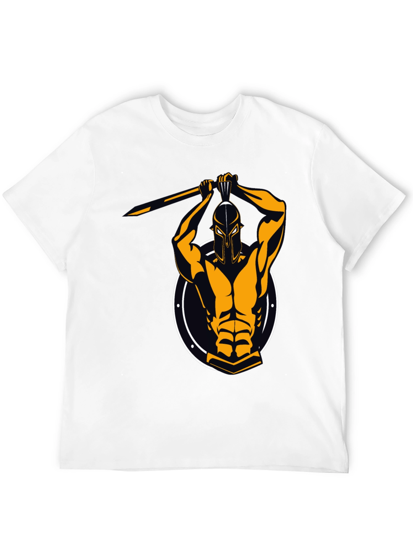 Spartan Warrior Graphic Tee - Black