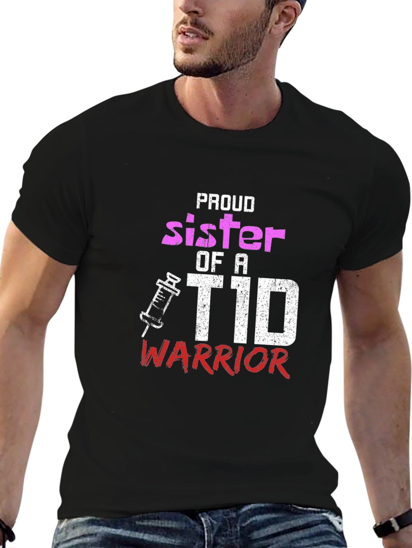 Proud Sister of a T1D Warrior Graphic Tee