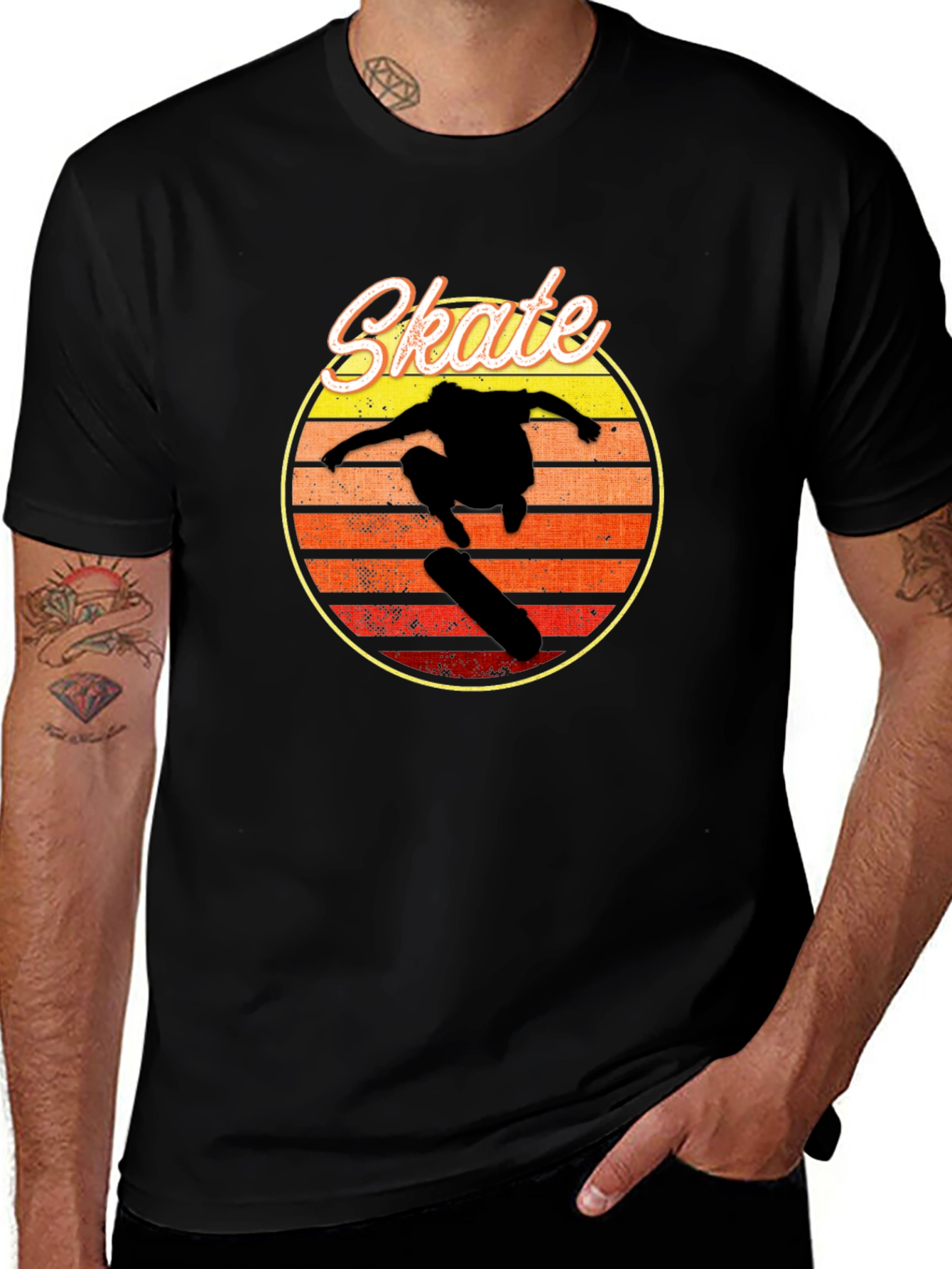 Retro Skate Silhouette T-Shirt