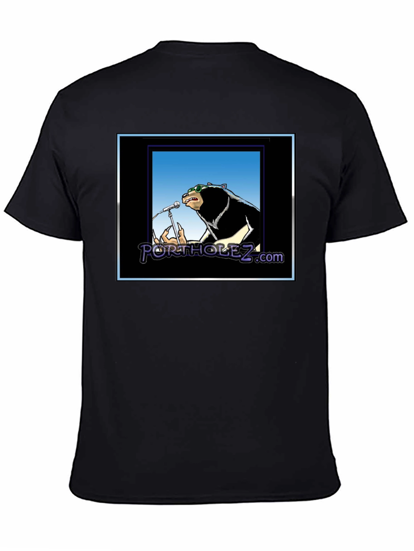 Cool Bear Rock Star Black T-Shirt