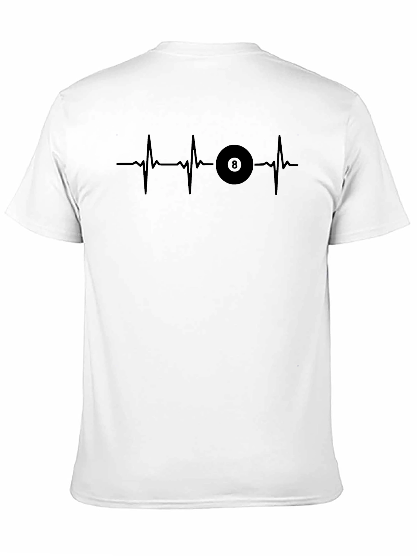 Billiard 8-Ball Heartbeat T-Shirt - Pool Player Tee