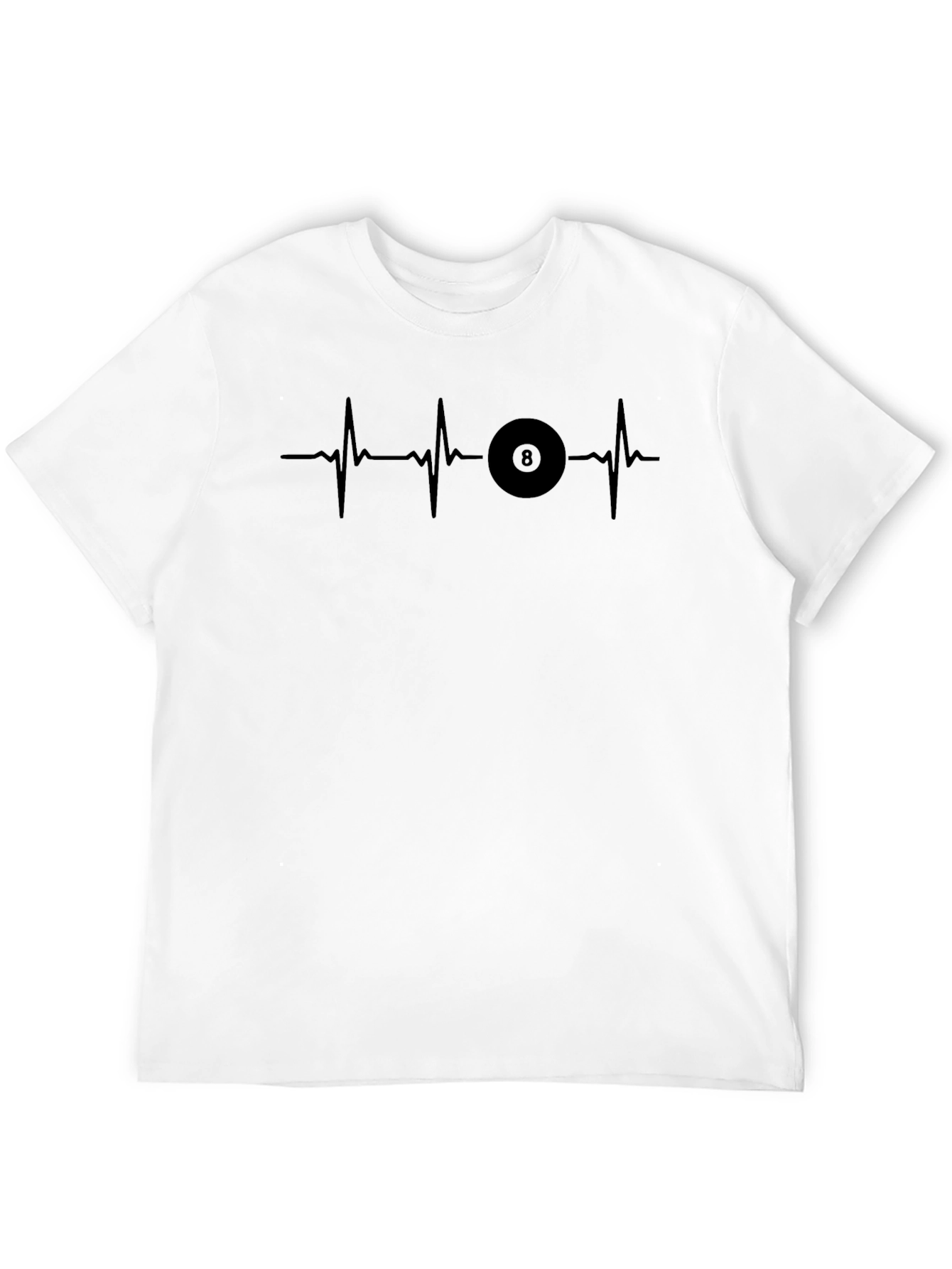 Billiard 8-Ball Heartbeat T-Shirt - Pool Player Tee