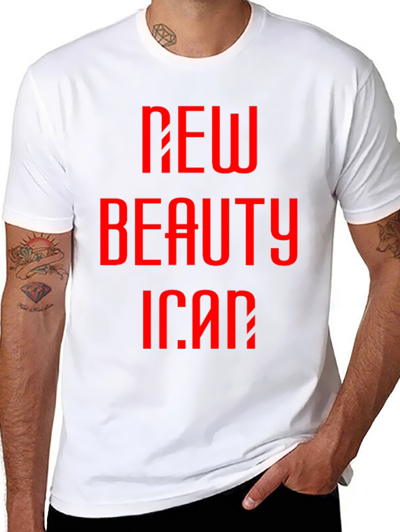 New Beauty Icon Black Graphic Tee