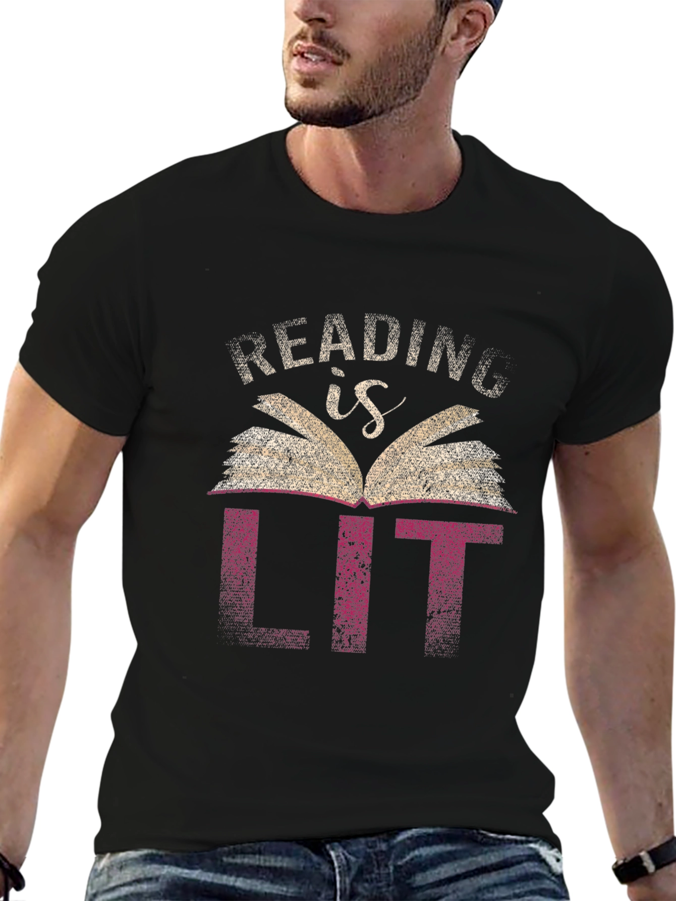 Reading is Lit Graphic Tee - Book Lover T-Shirt