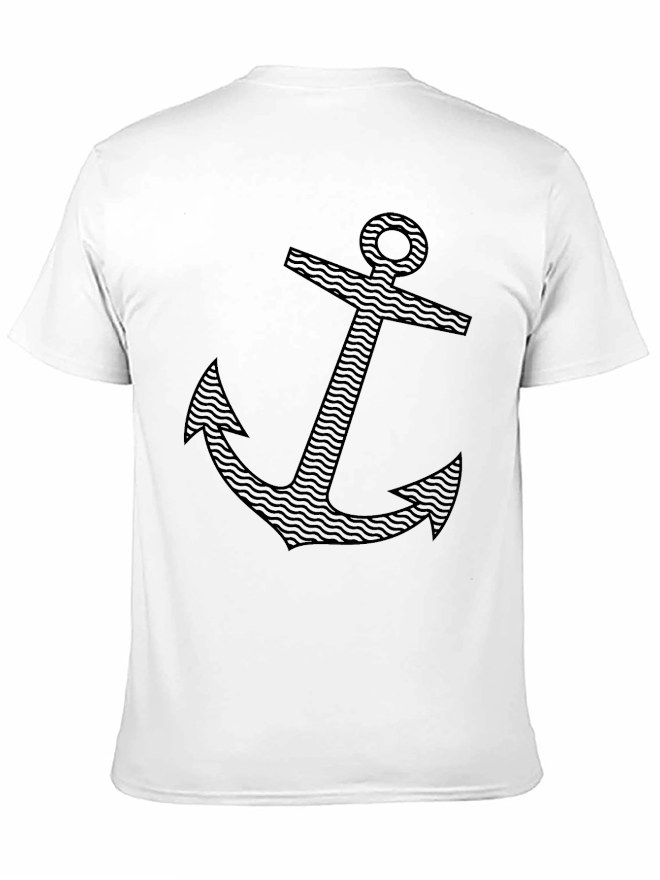 Anchor Graphic Mens Black T-Shirt