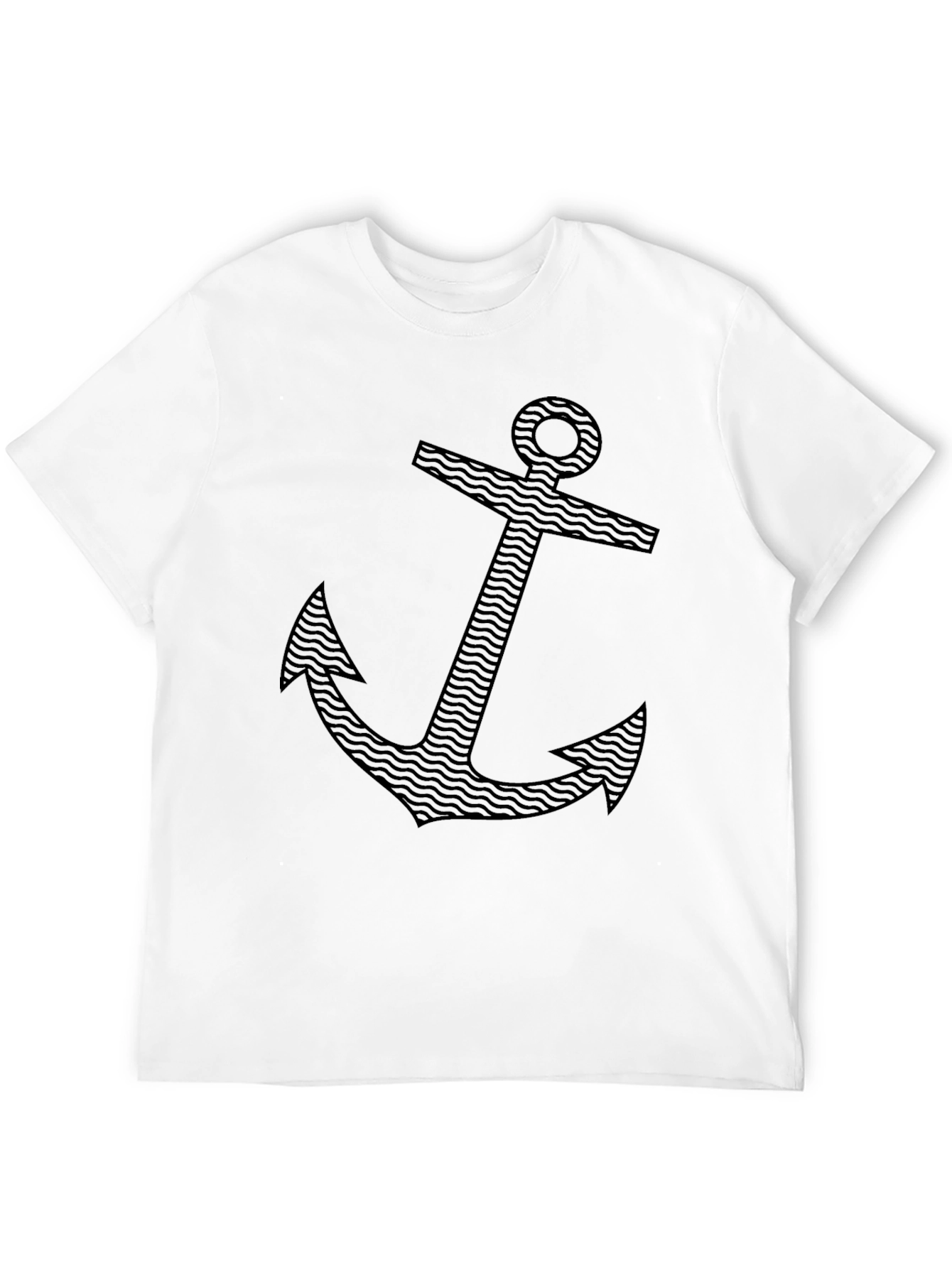 Anchor Graphic Mens Black T-Shirt