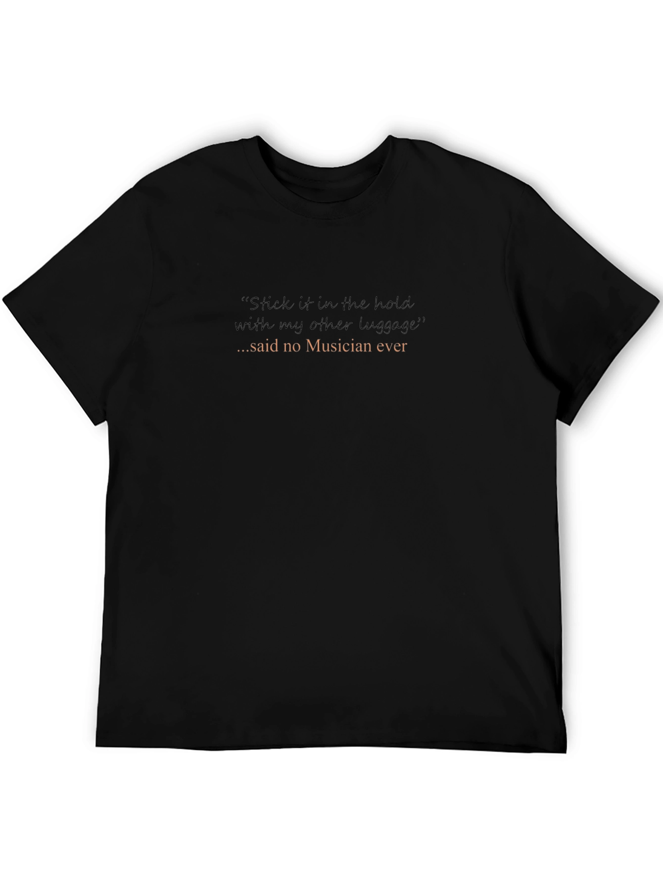 Musician Luggage T-Shirt Funny Band Tour Tee