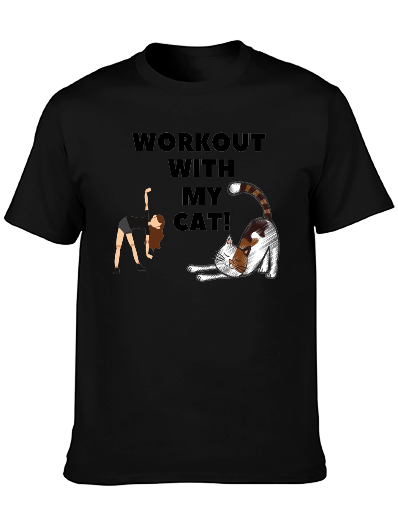 Workout With My Cat T-Shirt