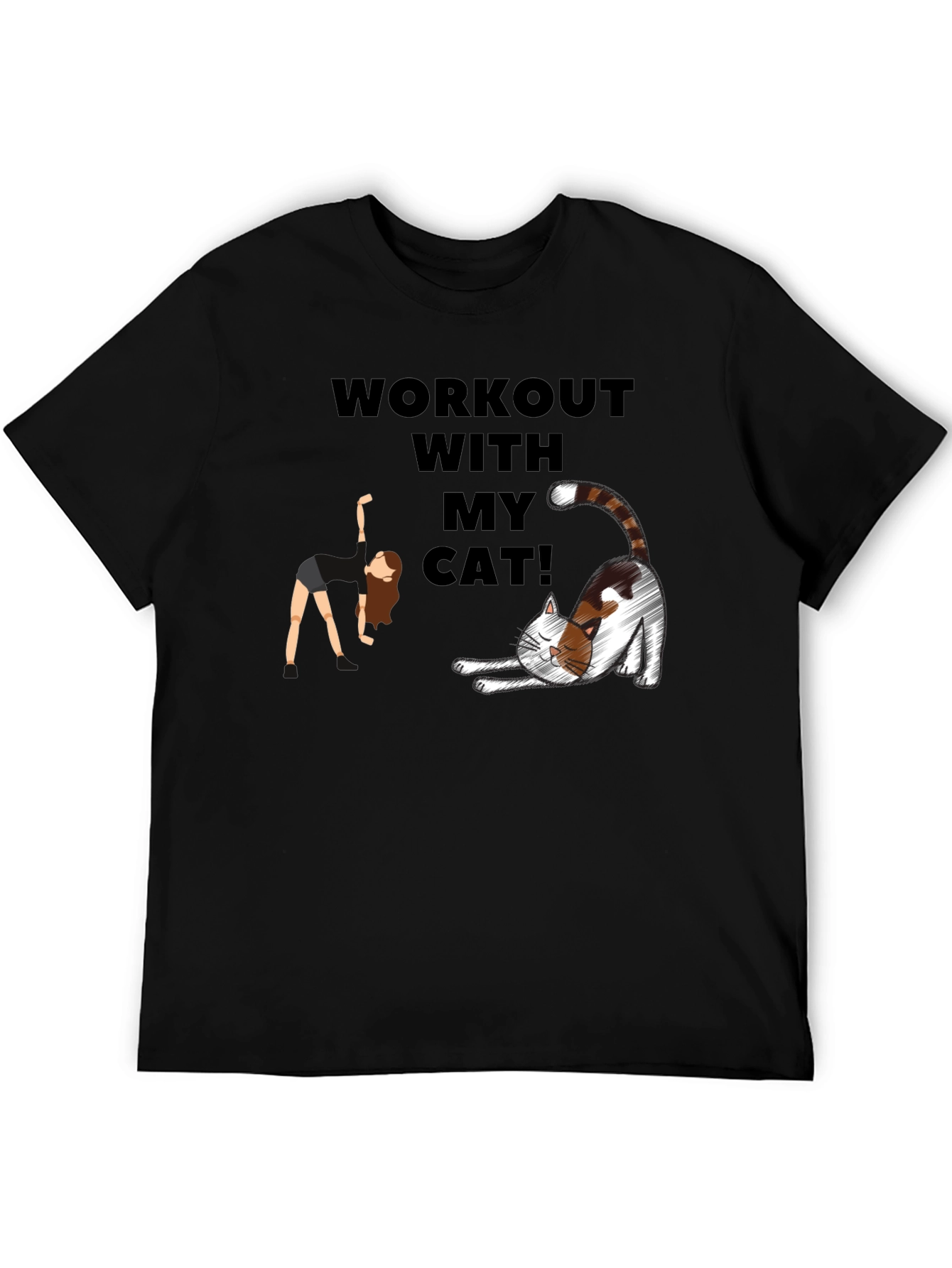 Workout With My Cat T-Shirt