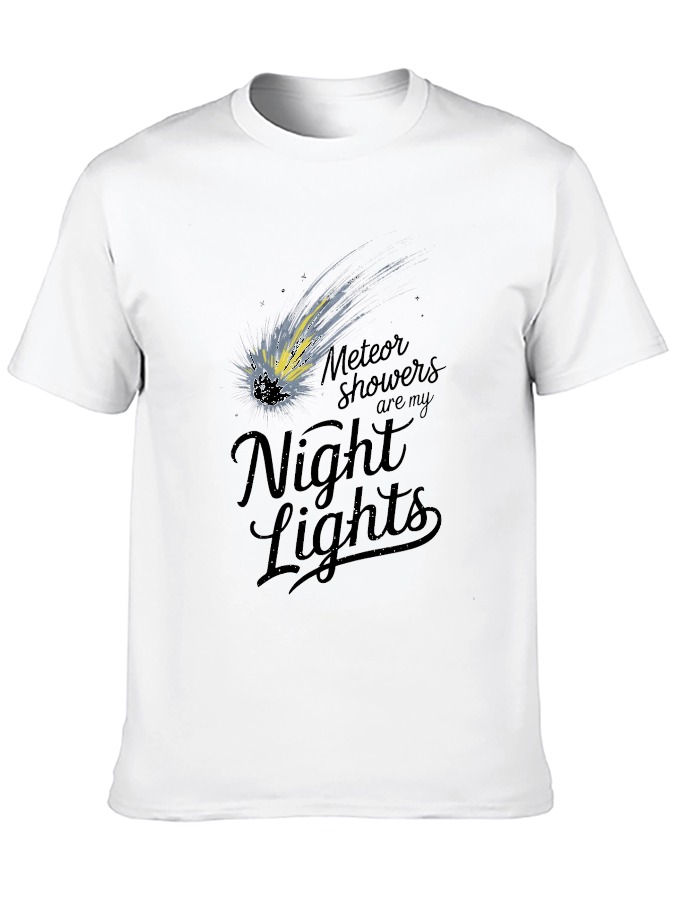 Meteor Shower T-Shirt - Night Lights Design