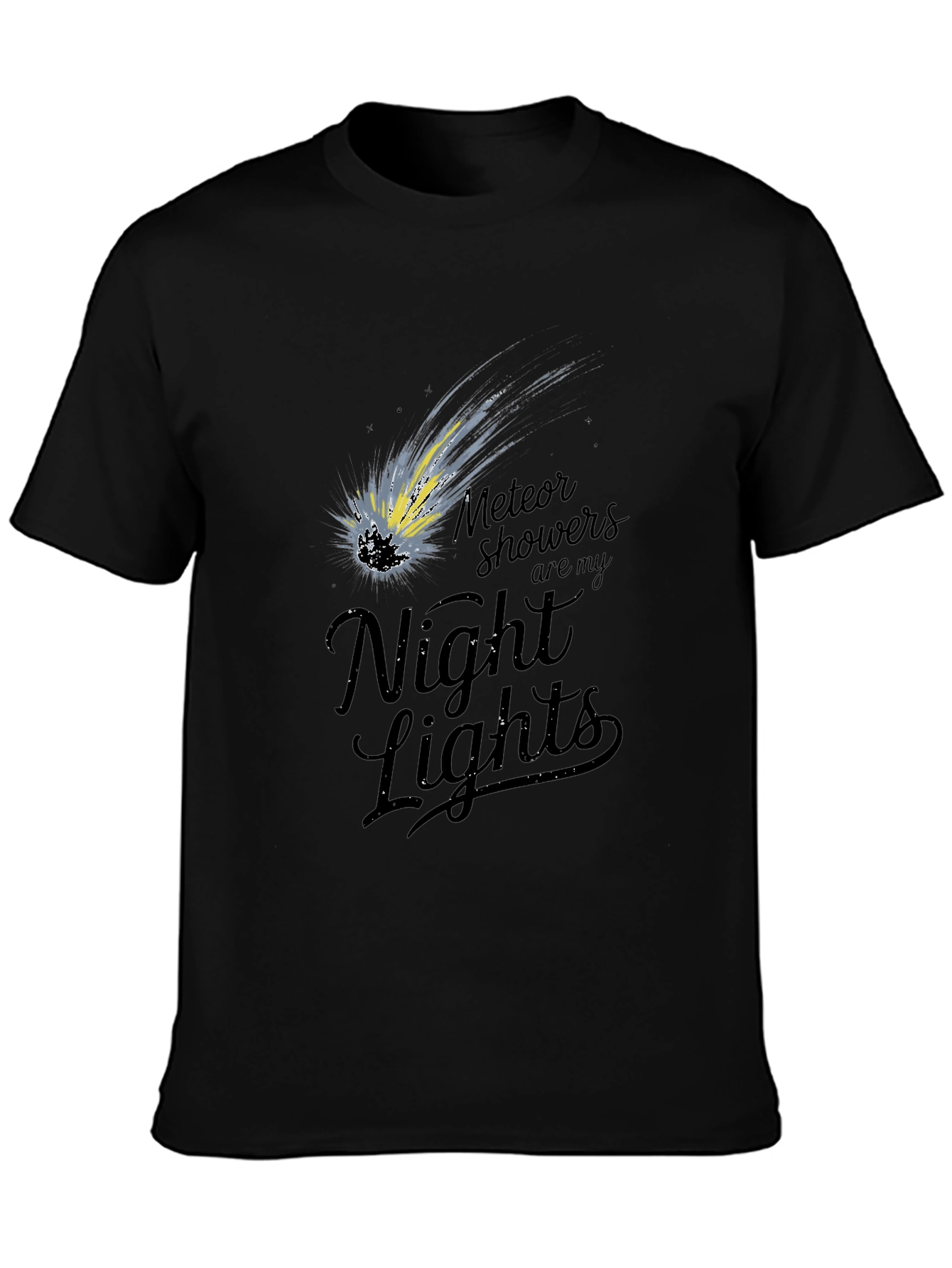 Meteor Shower T-Shirt - Night Lights Design